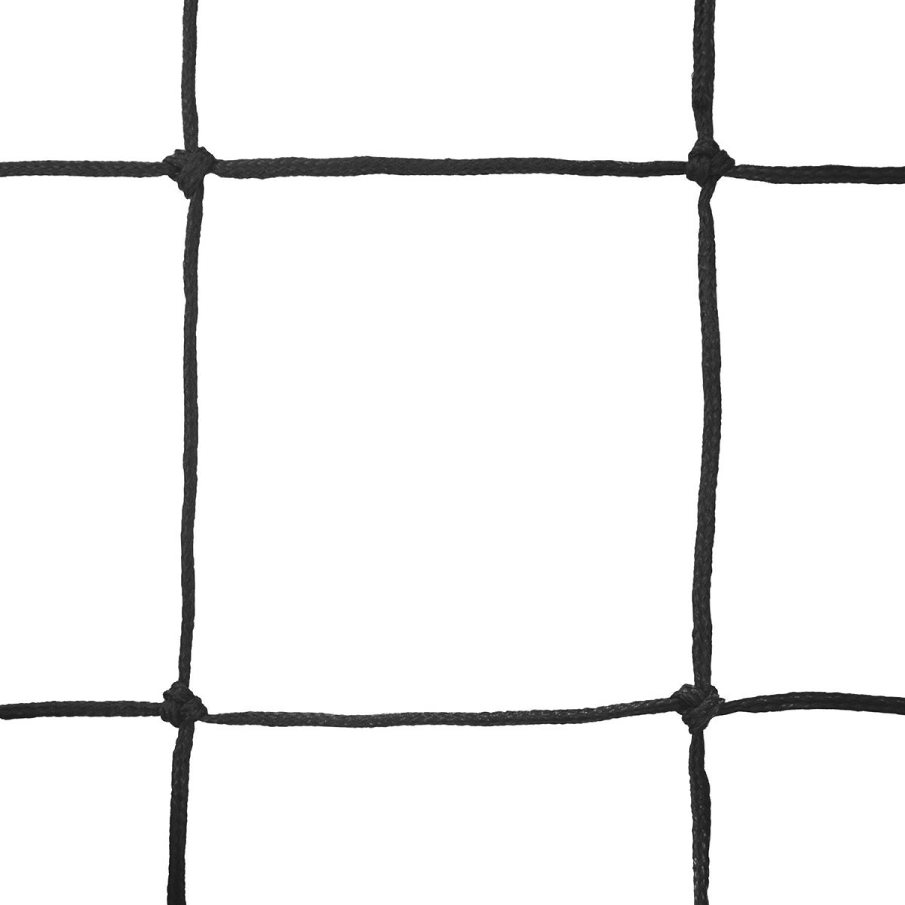 Pair of 11'' football nets trapezoidal braided pe 4mm single mesh 145 Sporti France