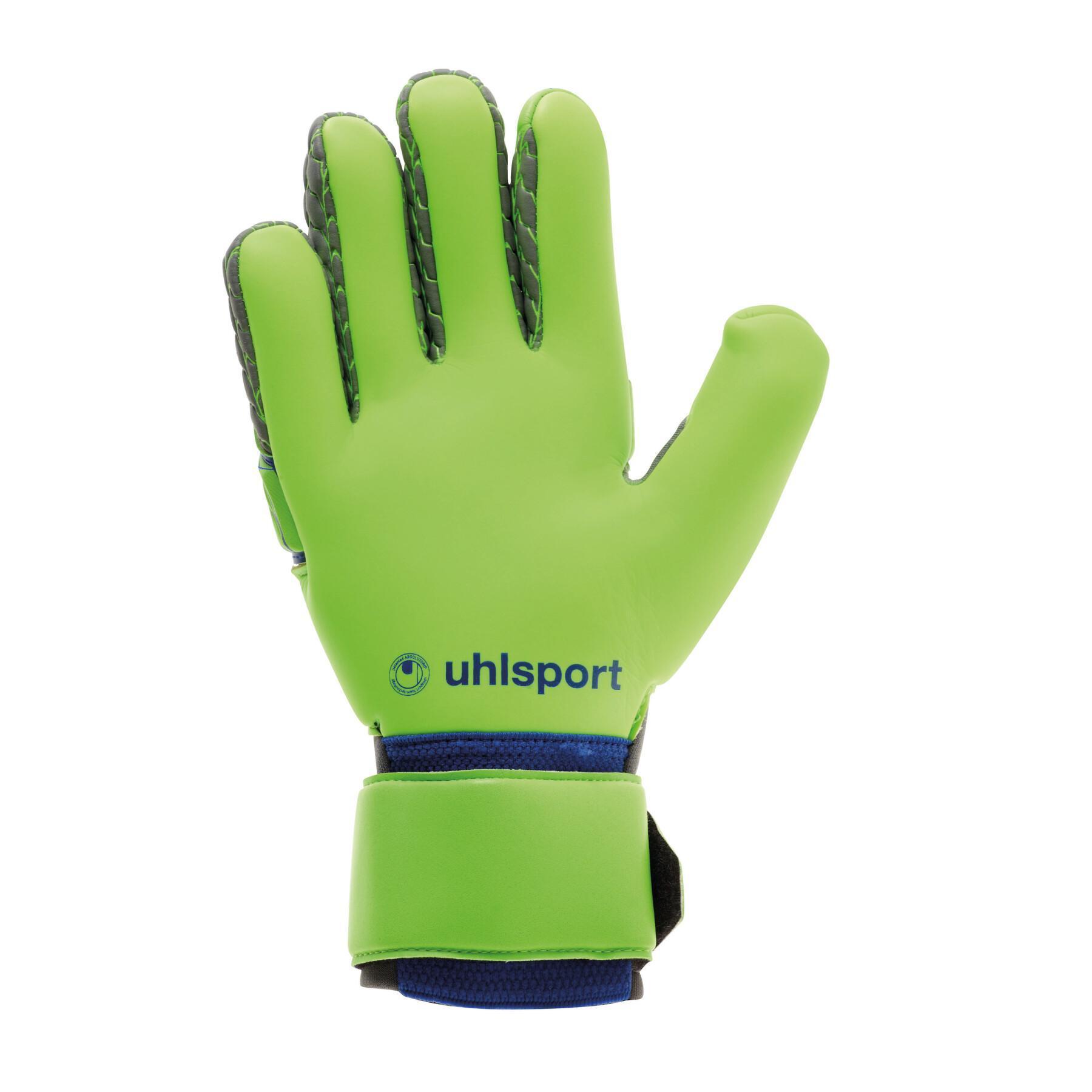 Goalkeeper gloves Uhlsport Absolutgrip Reflex Tensiongreen