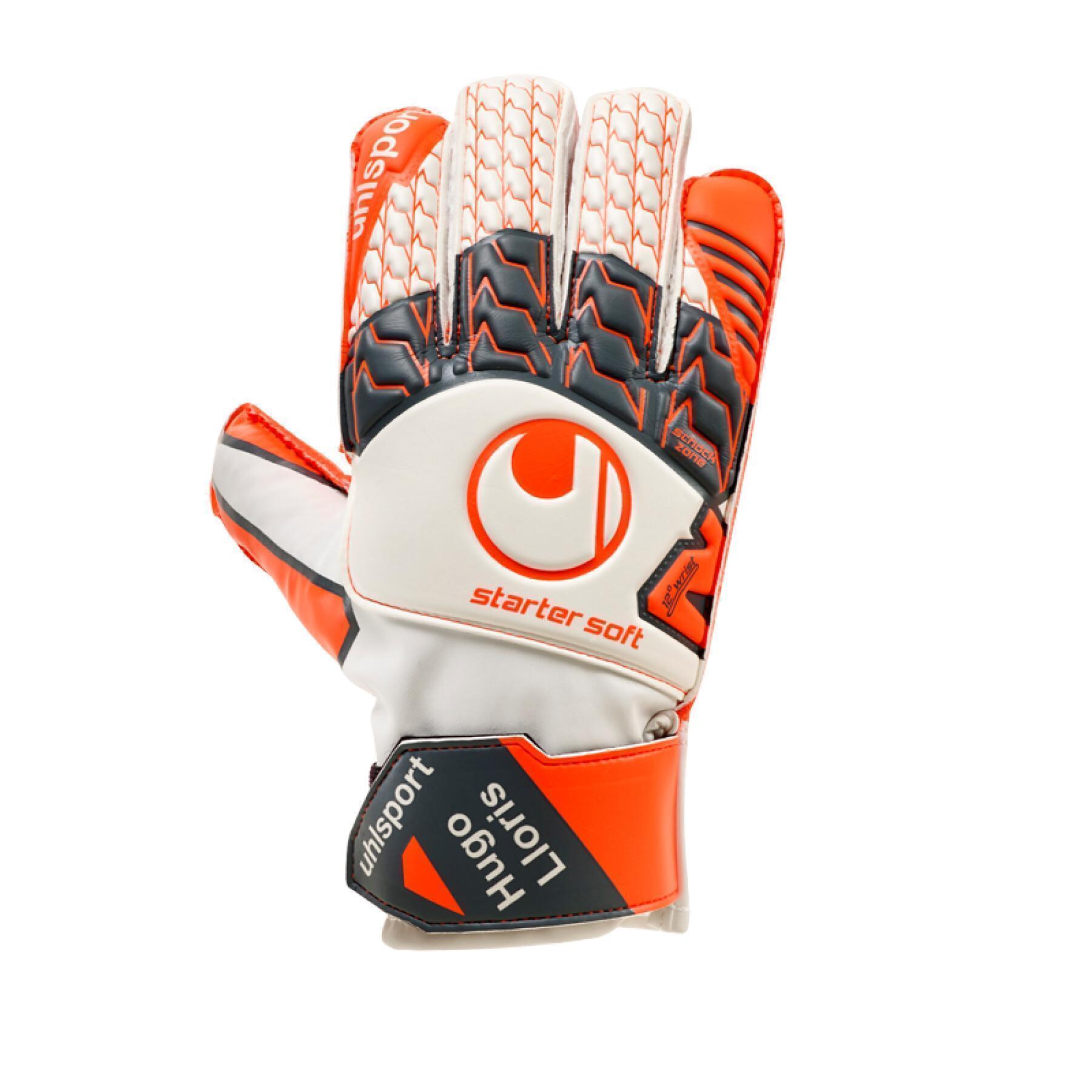 Goalkeeper gloves Uhlsport Aerored Starter Soft Lloris