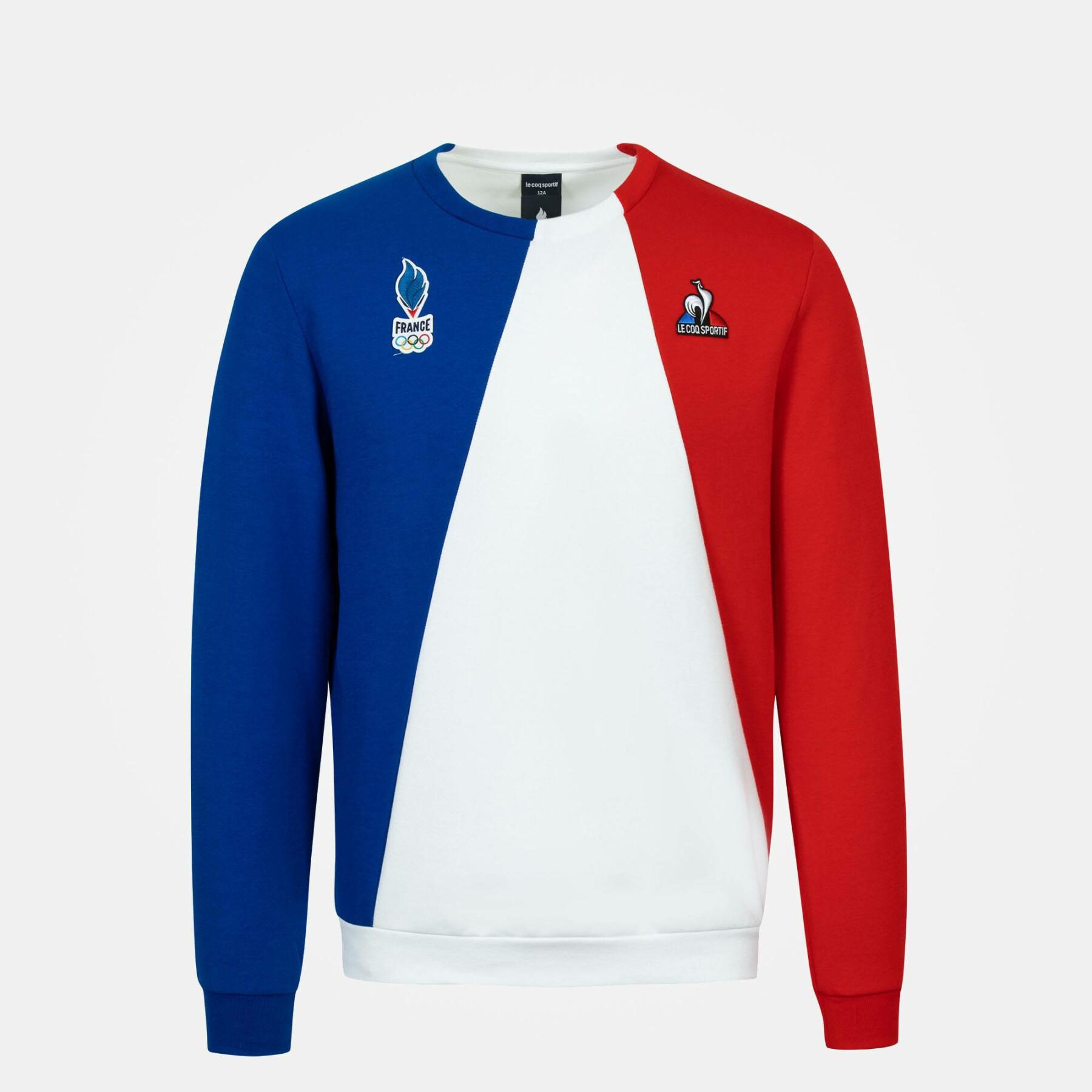 Sweatshirt child France Olympique 2022 Crew Comm N°1