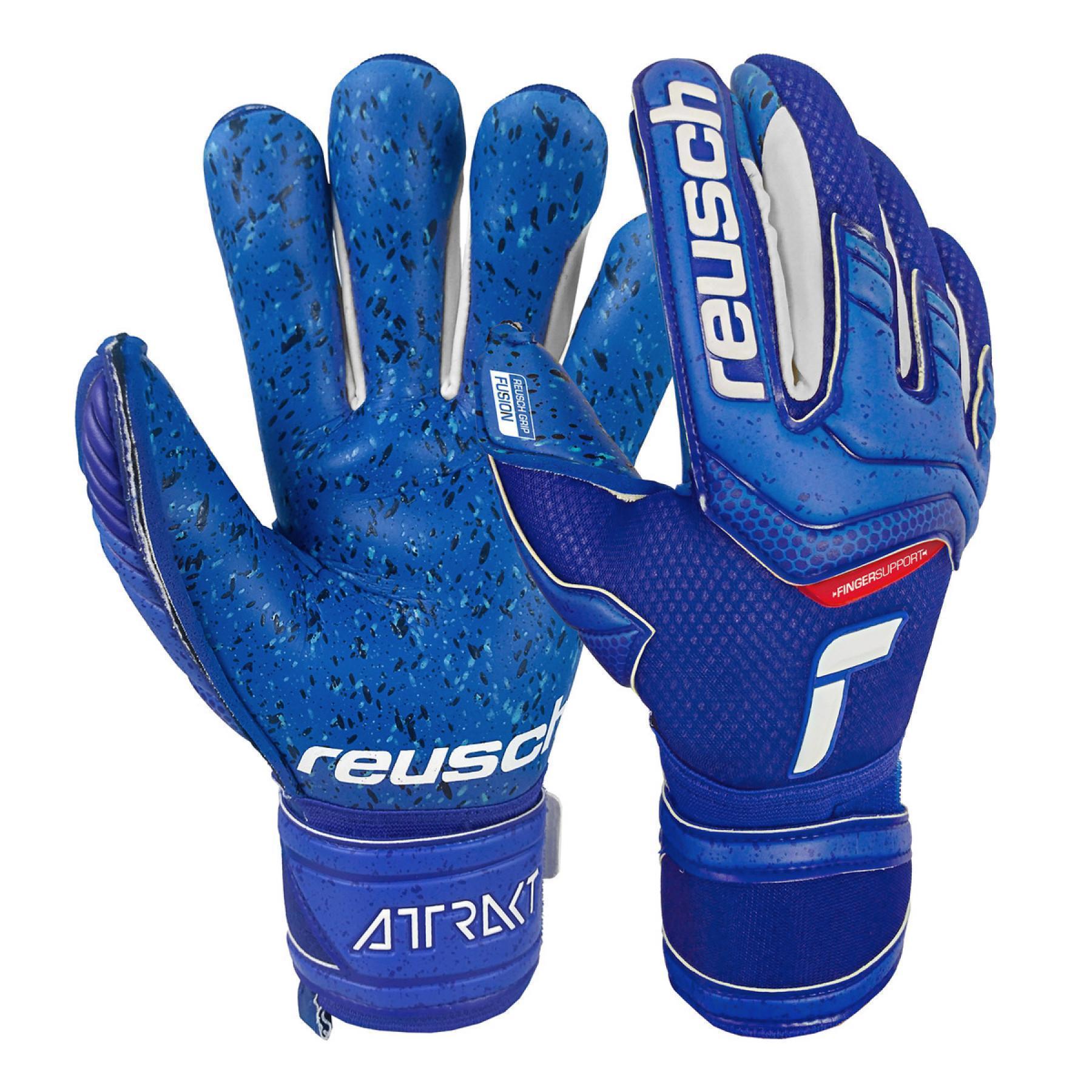 Goalkeeper gloves Reusch Attrakt Fusion Finger Support