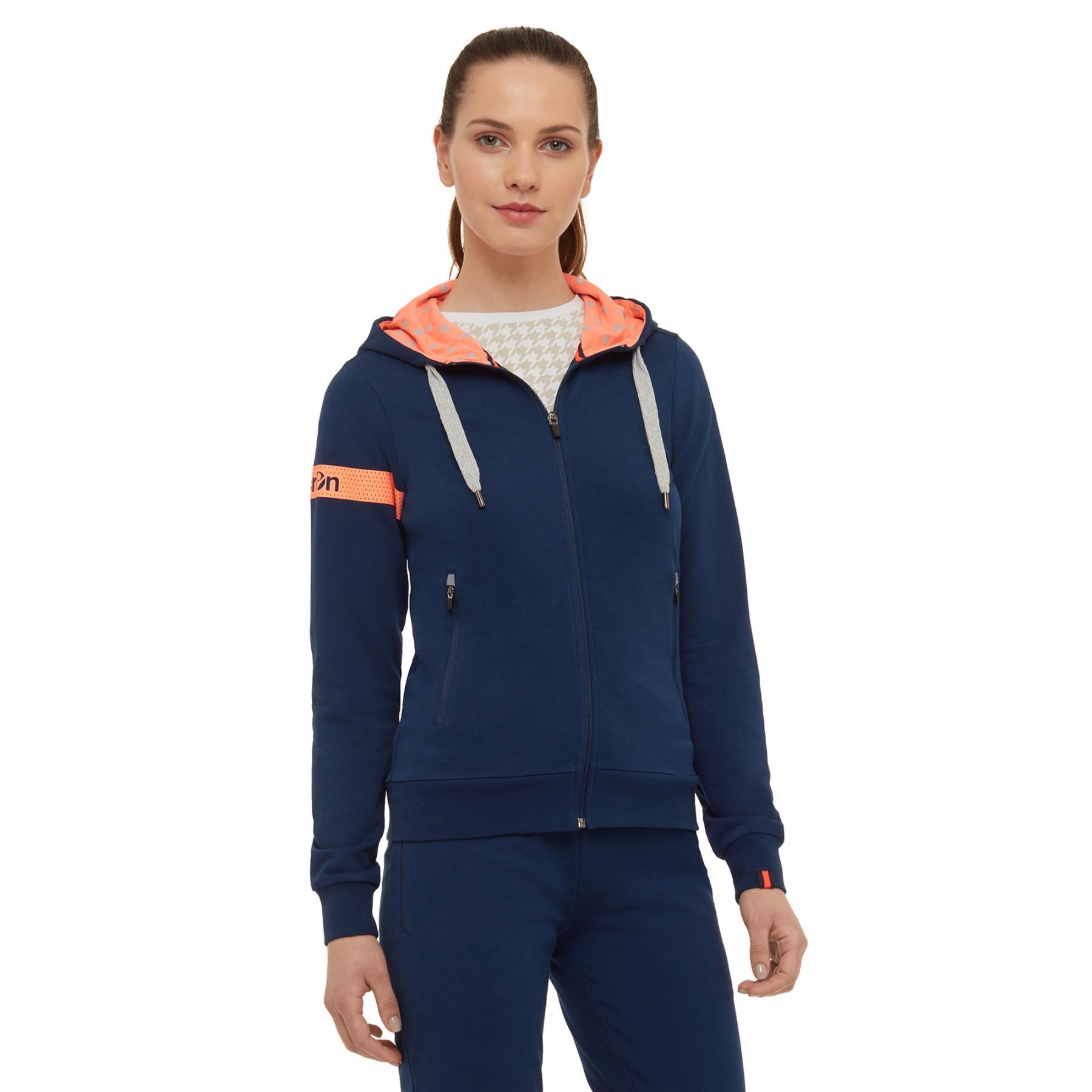 Women's zip-up sweatshirt Macron sportswear sofia
