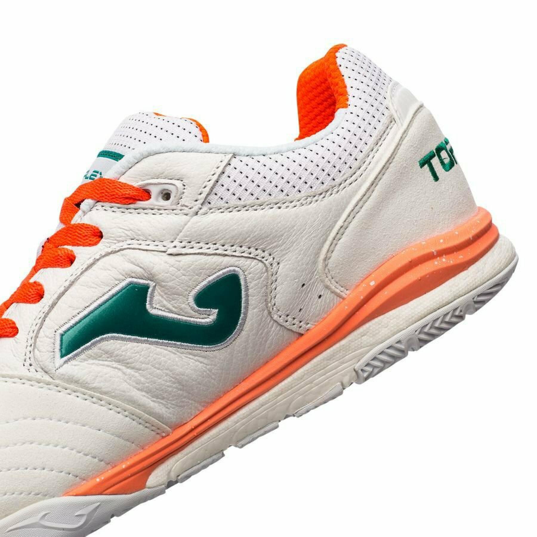 Futsal shoes Top Flex 21 indoor white green coral