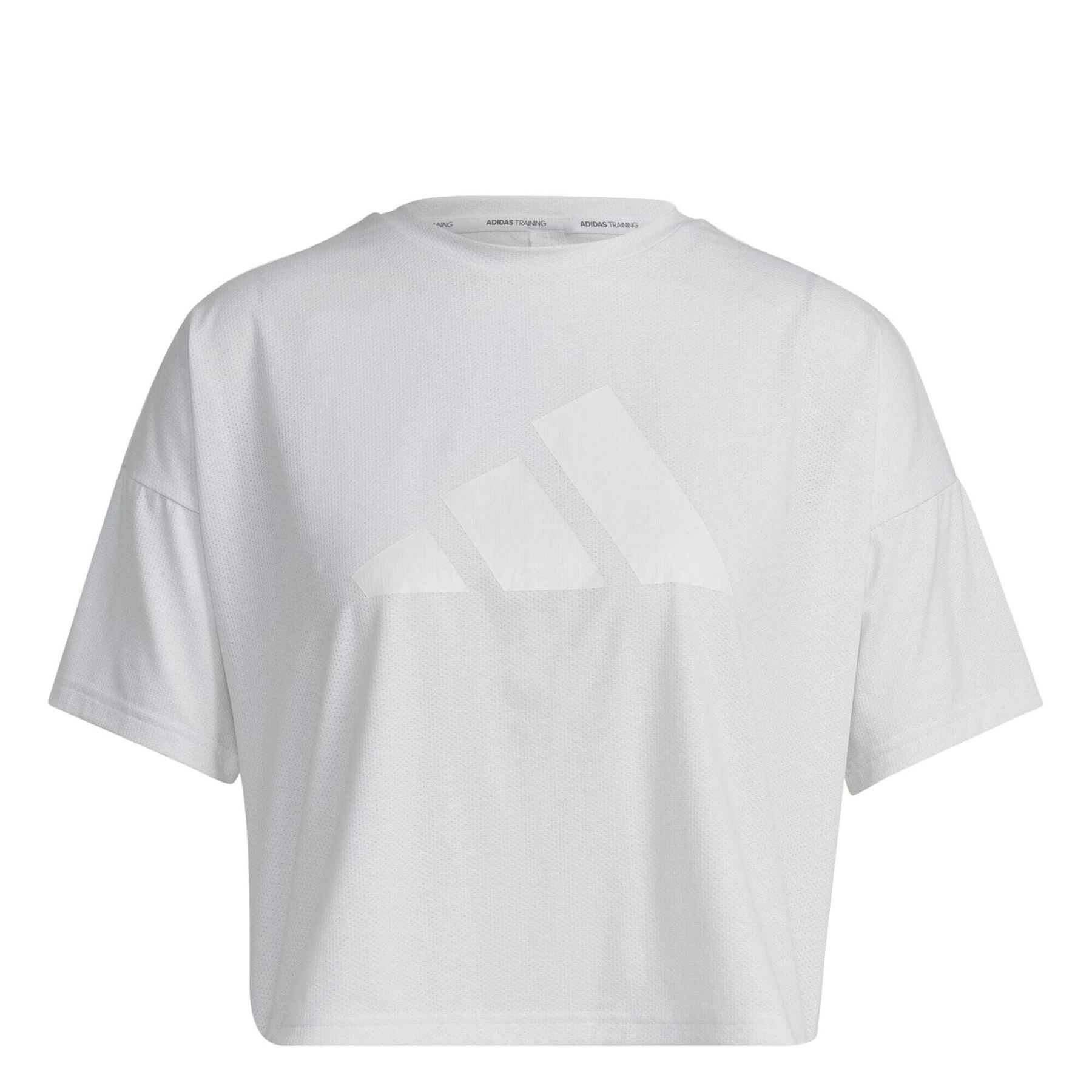 T-shirt with 3-bar logo for women adidas Train icons