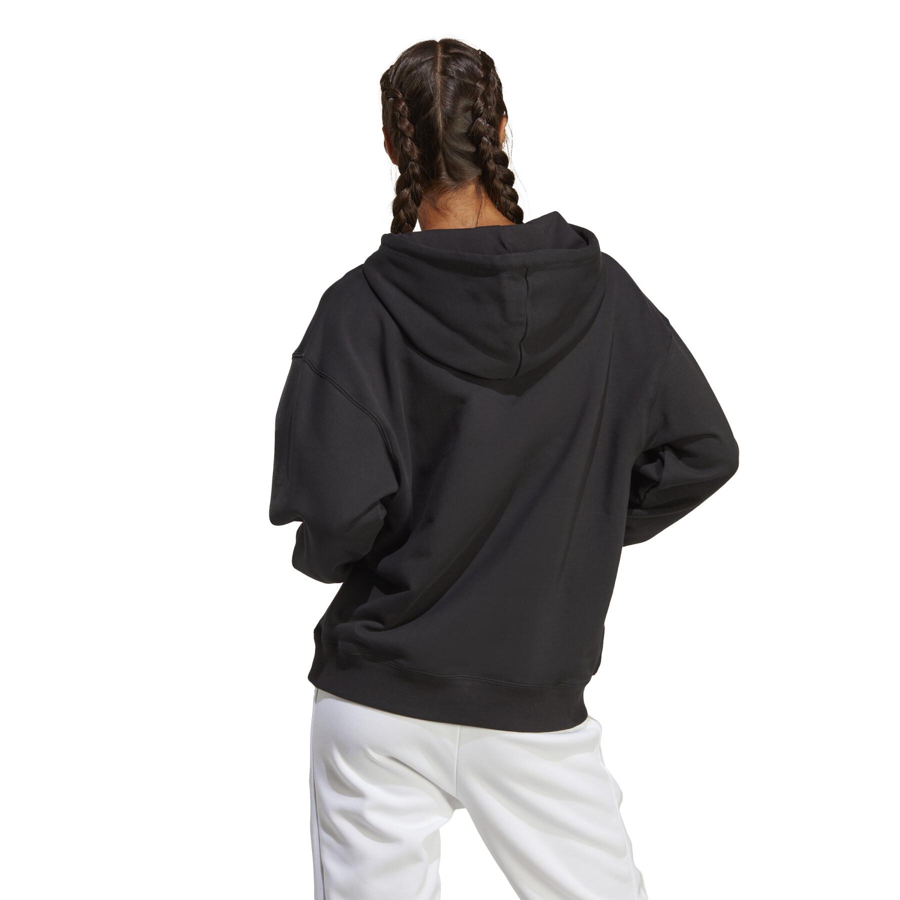 Sweatshirt oversized hoodie for women adidas Essentials Big Logo