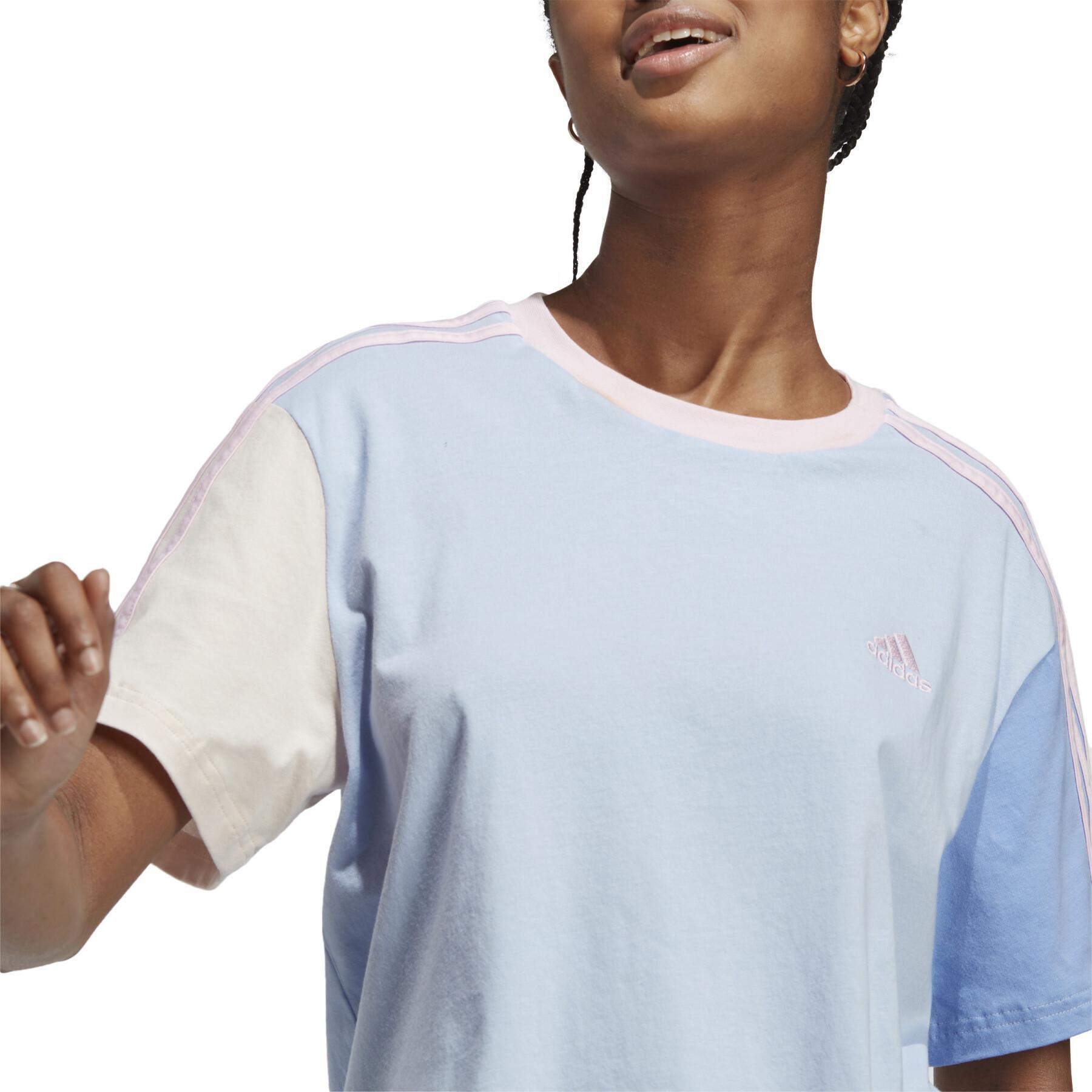 Women's crop T-shirt adidas Essentials 3-Stripes