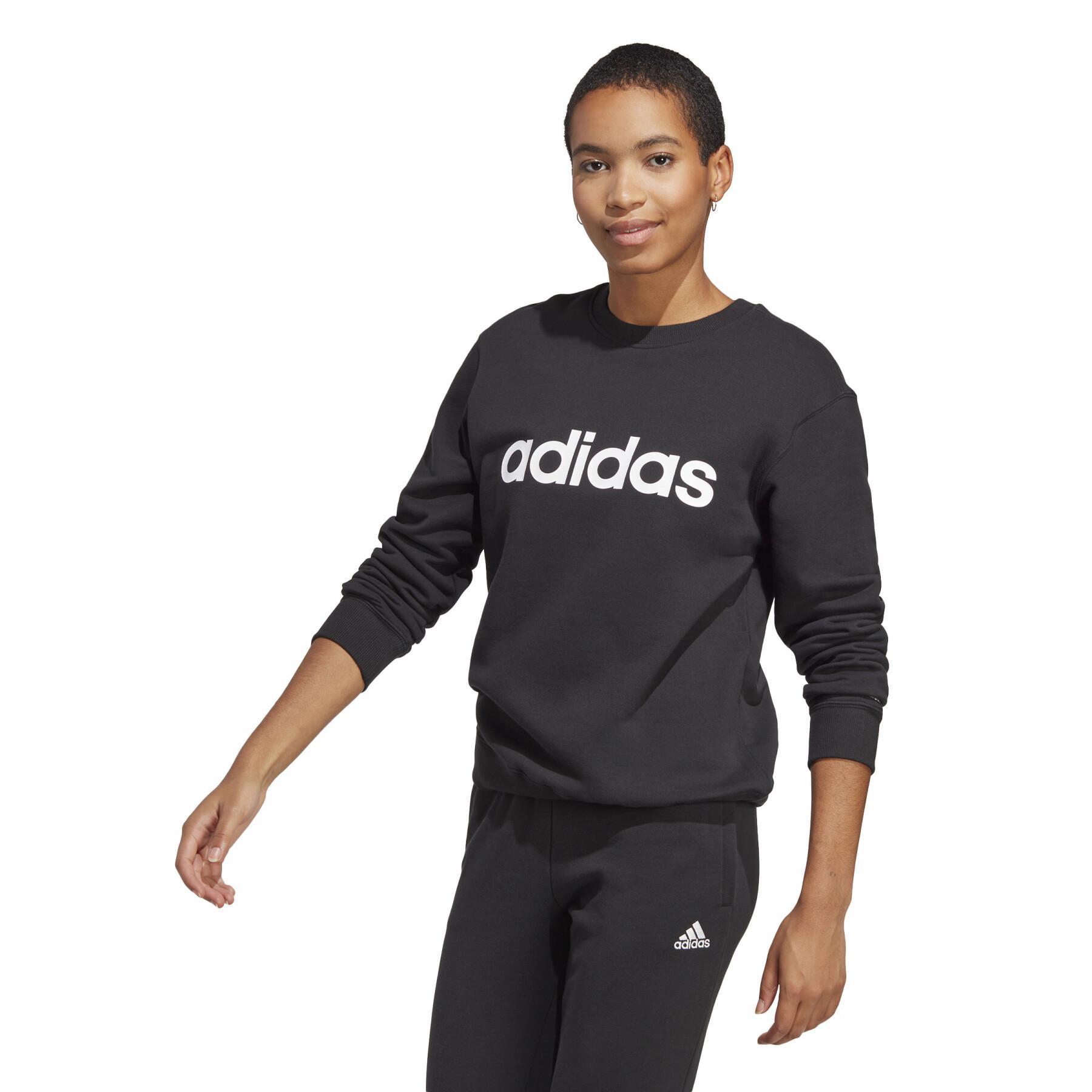Sweatshirt linear fleece woman adidas Essentials