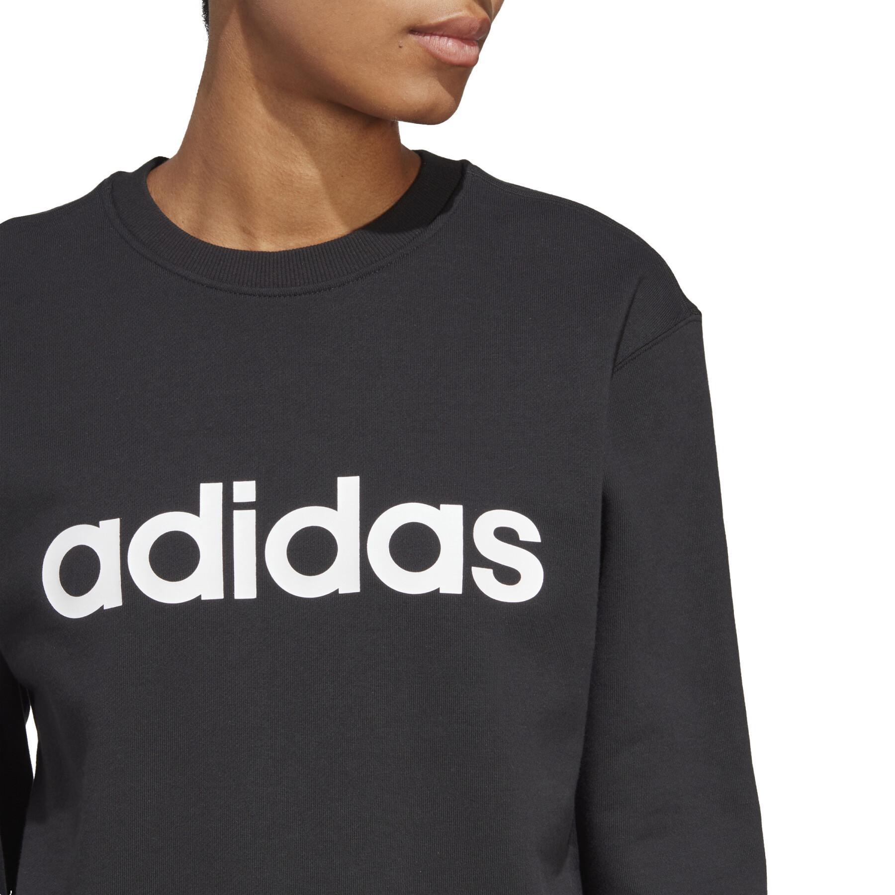 Sweatshirt linear fleece woman adidas Essentials