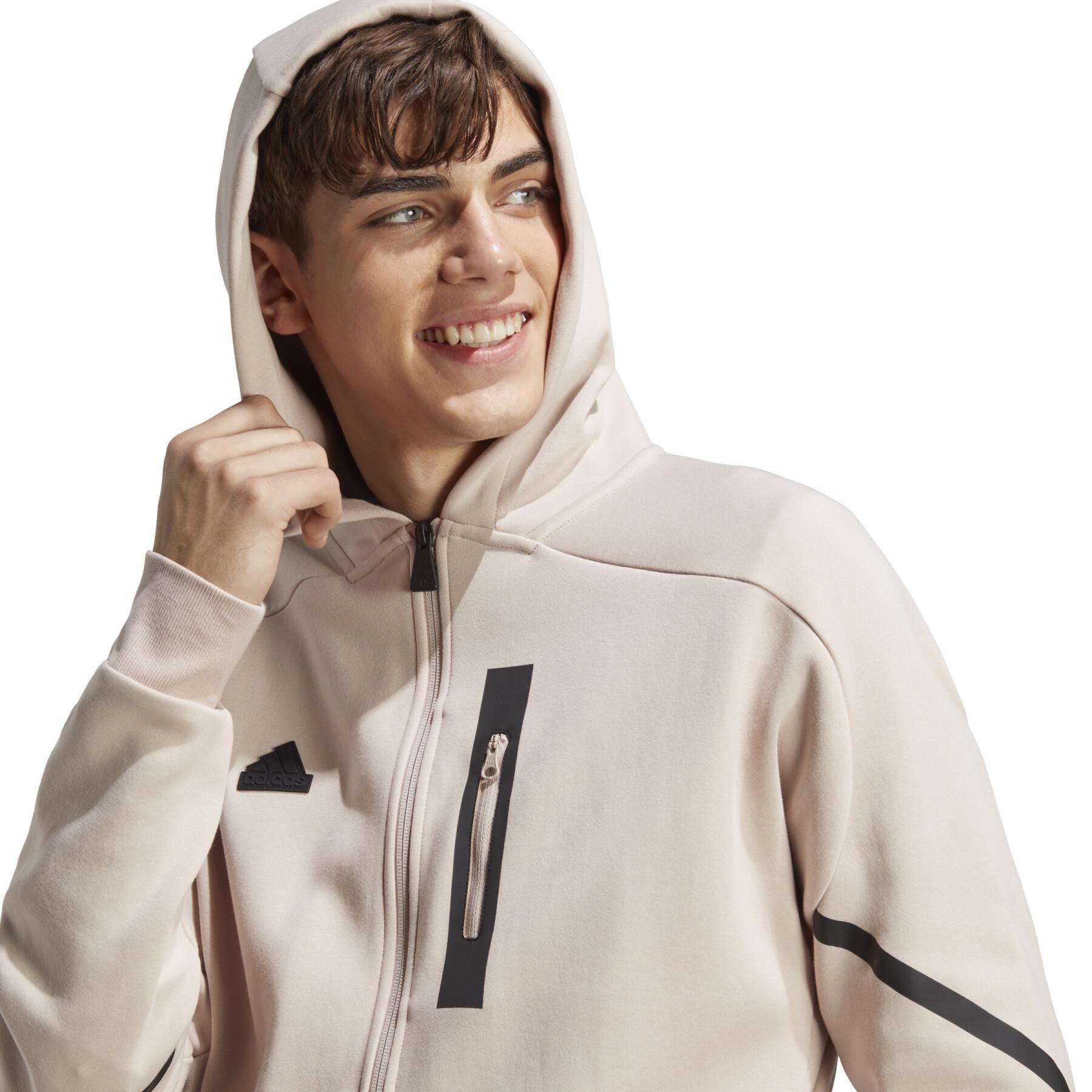Sweatshirt full-zip hoodie adidas Designed for Gameday