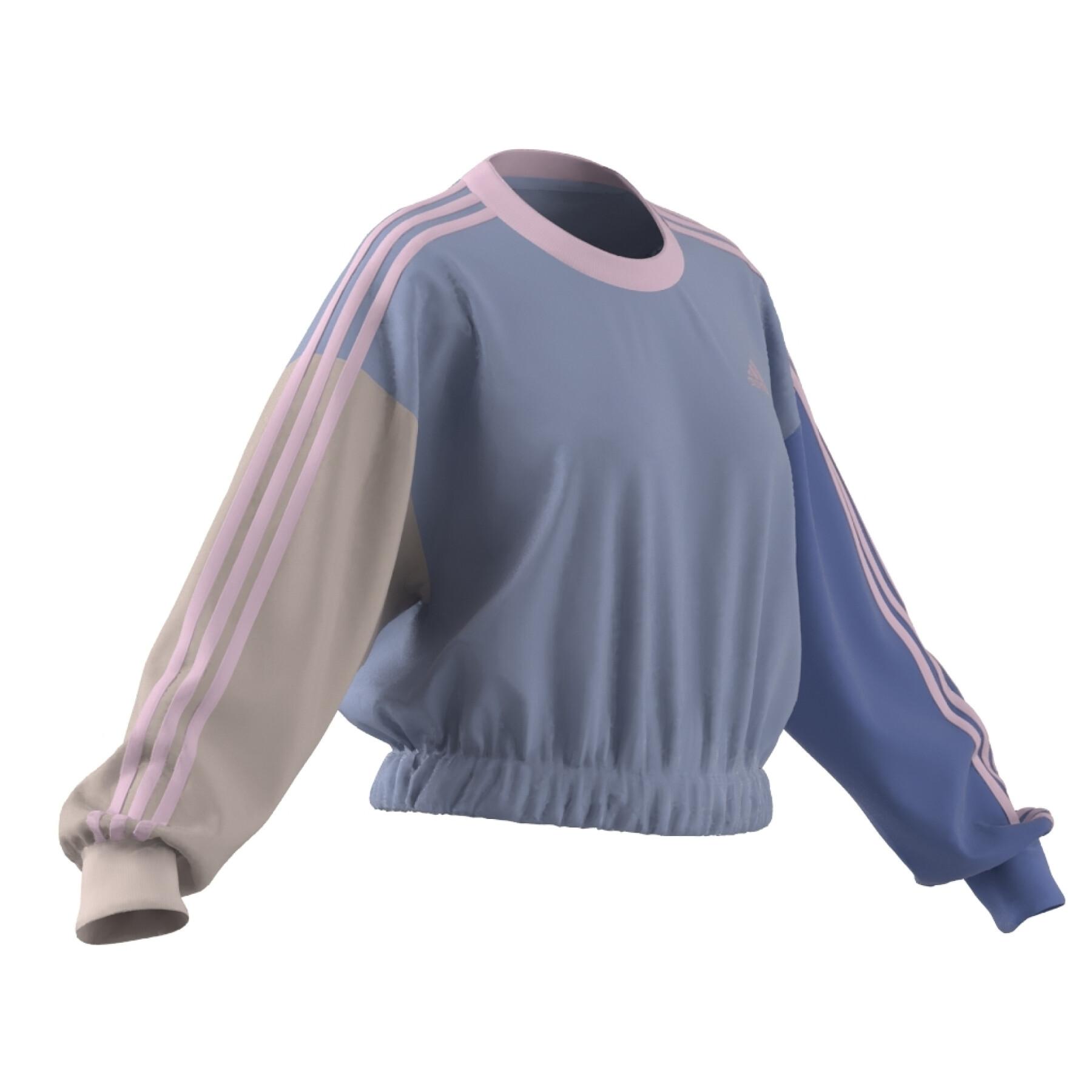 Sweatshirt crop woman adidas Essentials 3-Stripes