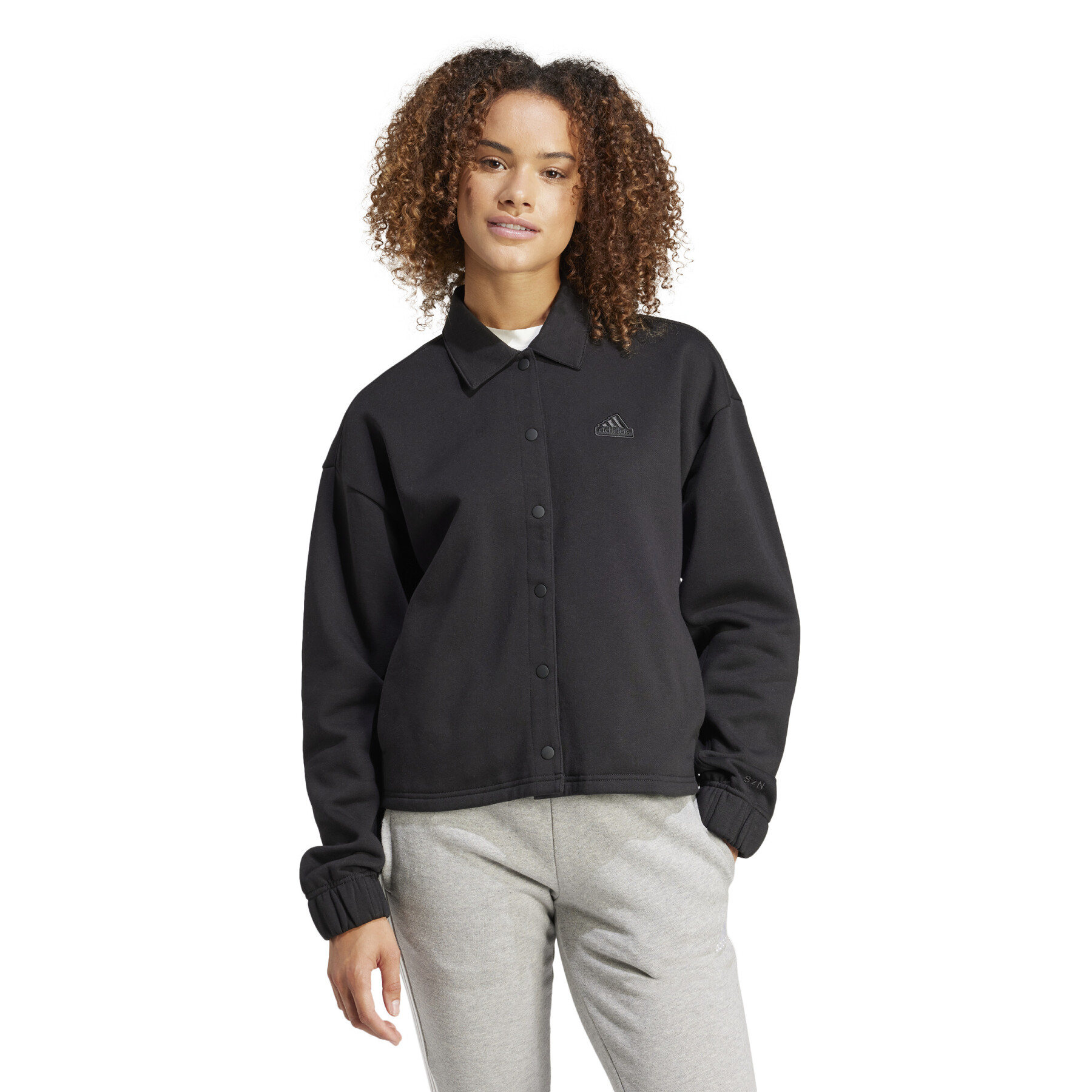 Women\'s trainer jacket adidas Graphic SZN - - - Women\'s Lifestyle Fleece Jackets clothing ALL