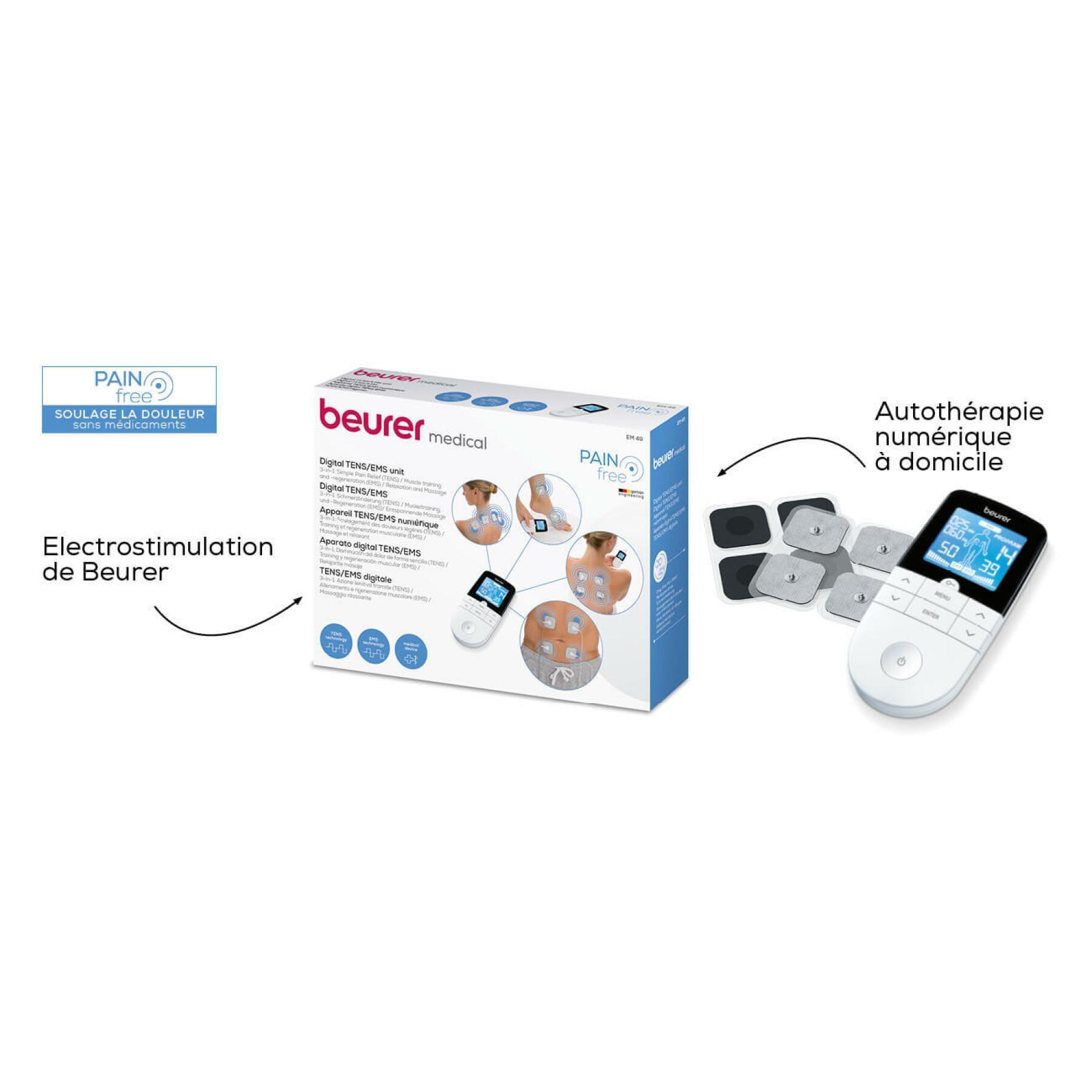 Trastorno sentar Casarse Digital electrostimulation device tens/ems 4 electrodes Beurer EM 49 - Care  goods - Equipments