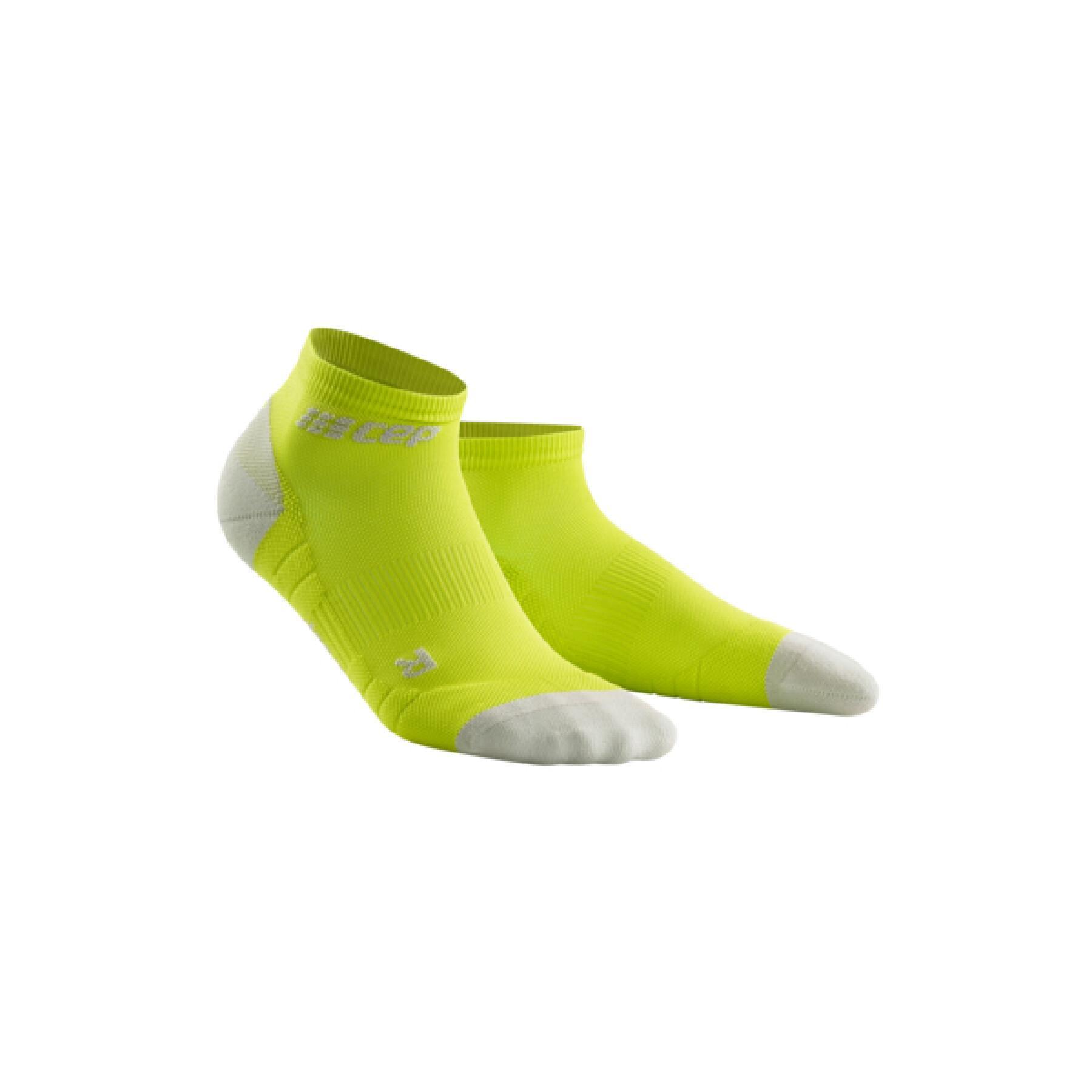 CEP Short Compression Socks 3.0 Yellow Men's Running Sport Socks WP5BEX 