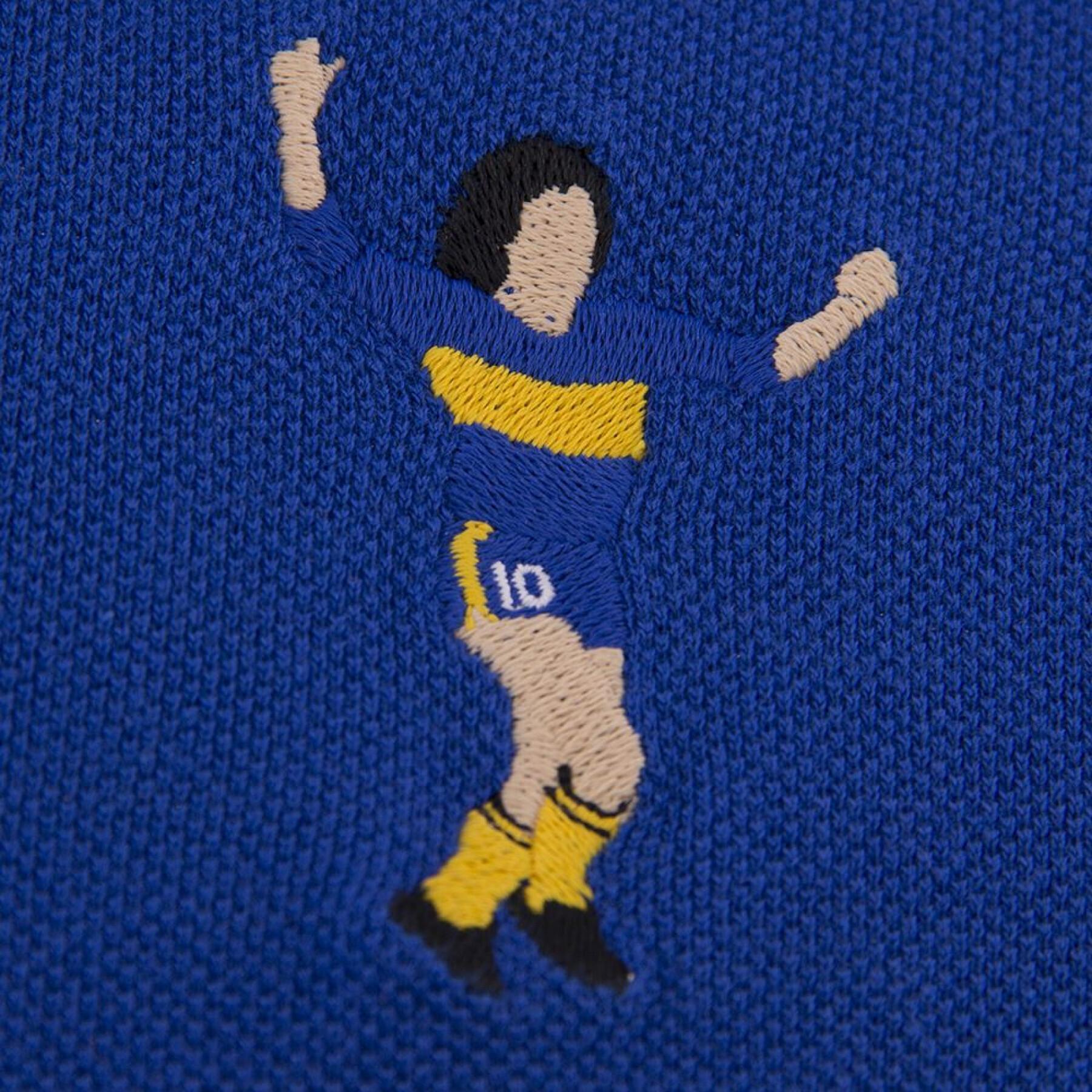 Embroidered polo shirt Copa Boca Juniors Maradona