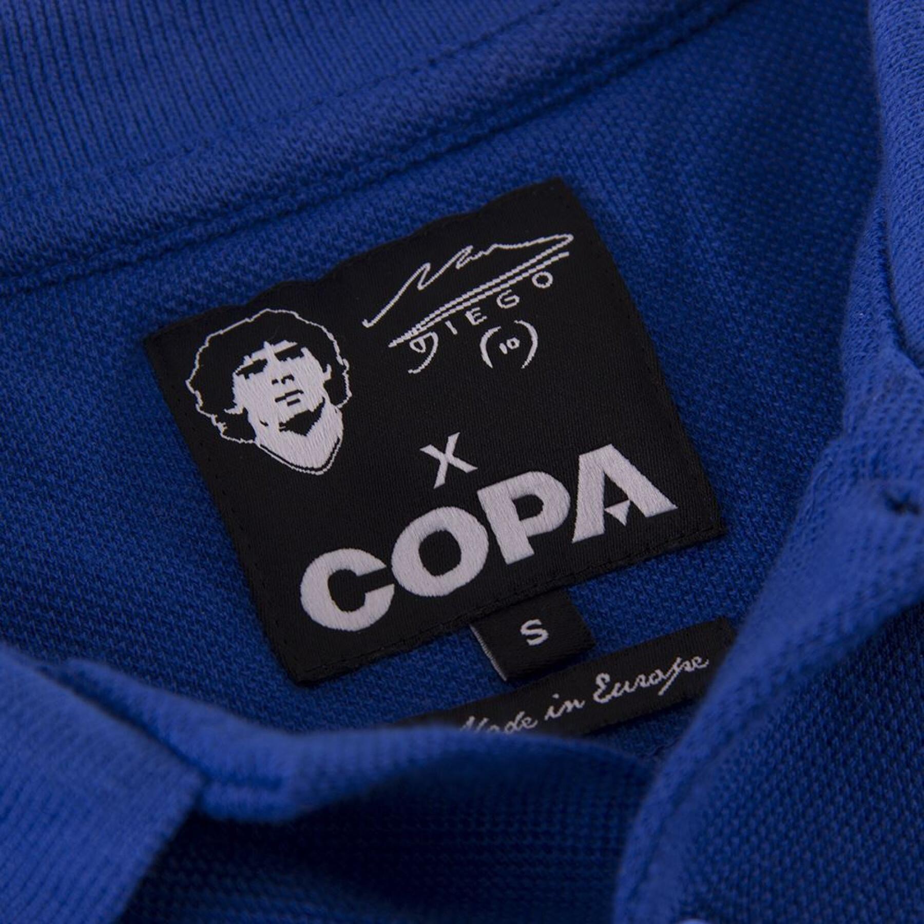 Embroidered polo shirt Copa Boca Juniors Maradona