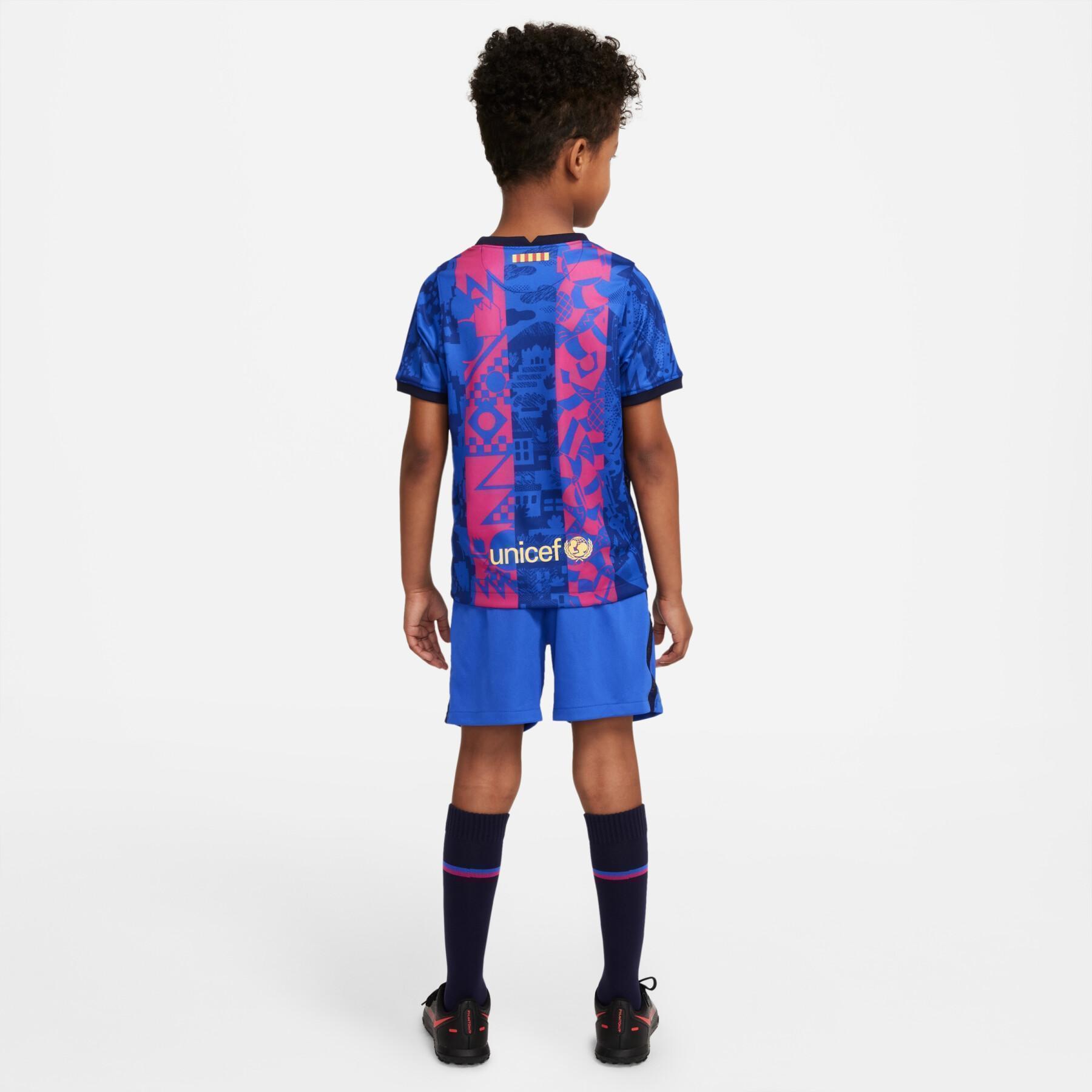 Mini-kit child third FC Barcelone 2021/22