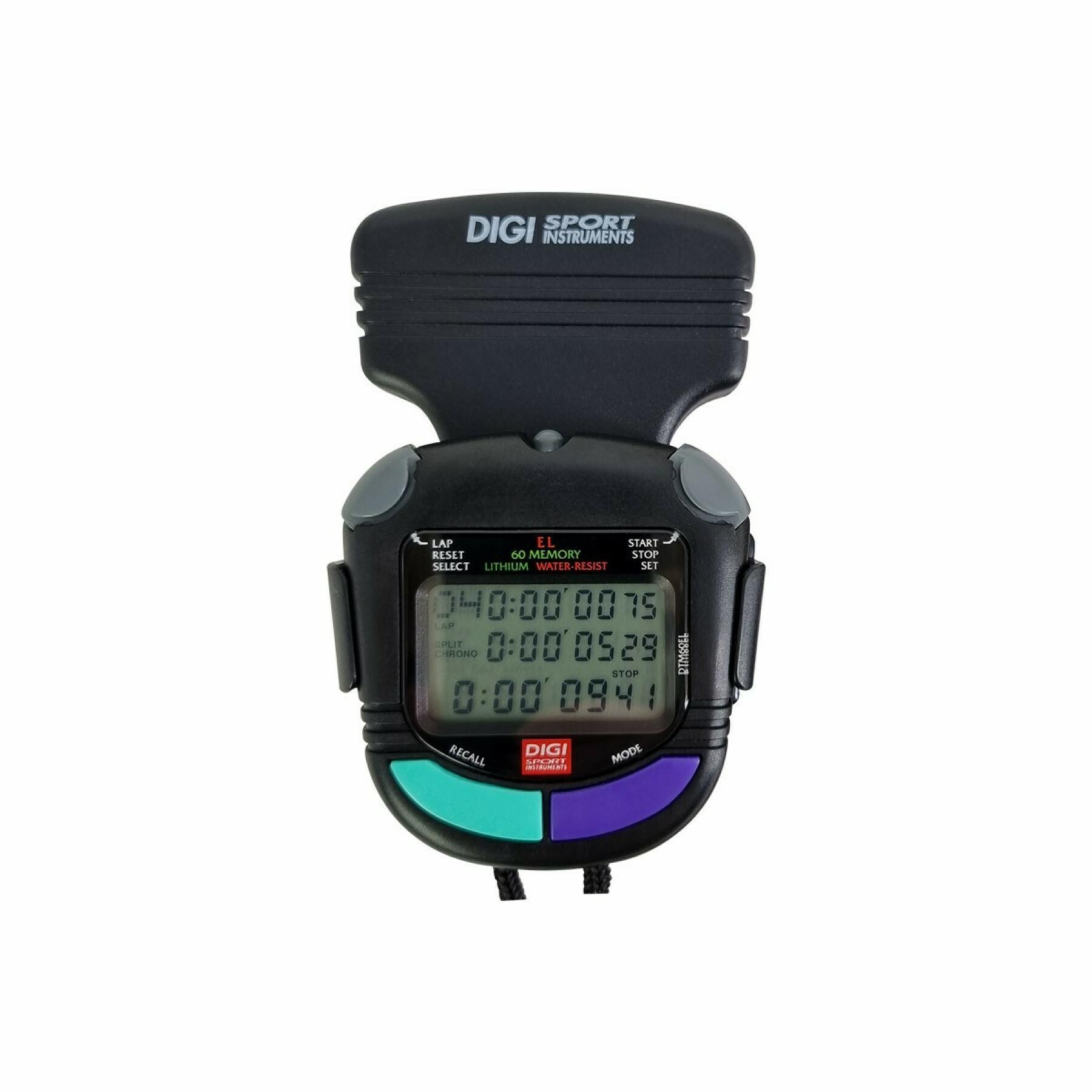 Stopwatch 60 memories + light with clip Digi Sport Instruments DTM60SEL