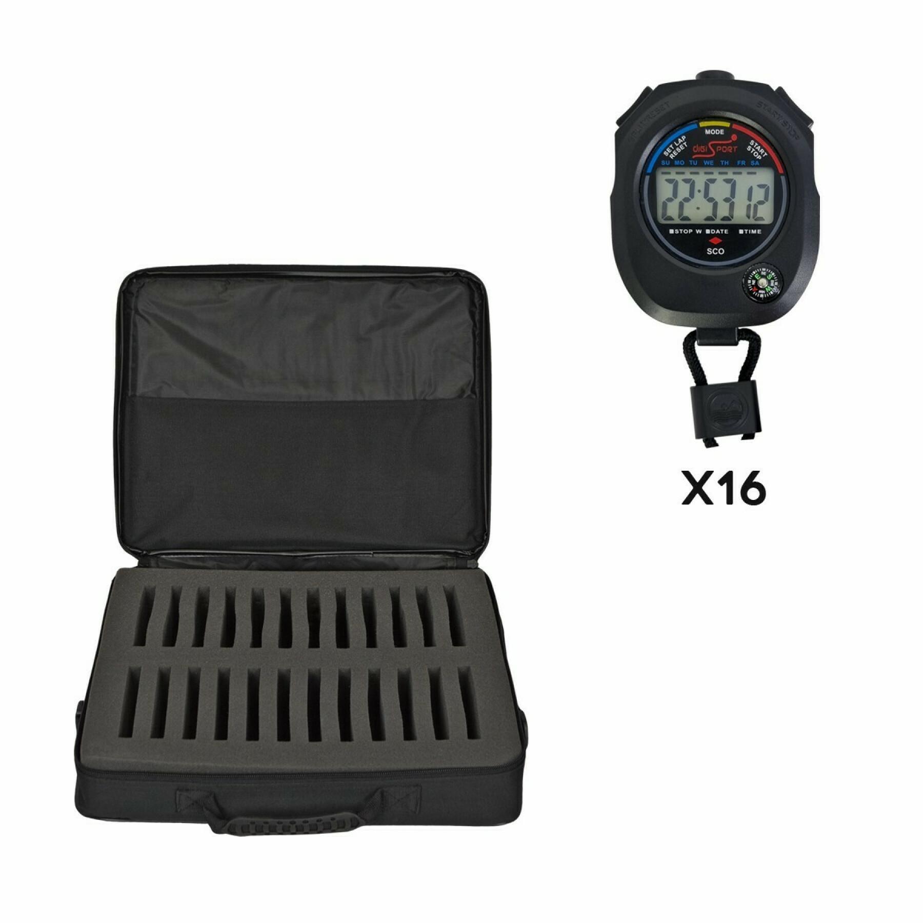 Batch 16 sco chronometers + soft case Digi Sport Instruments