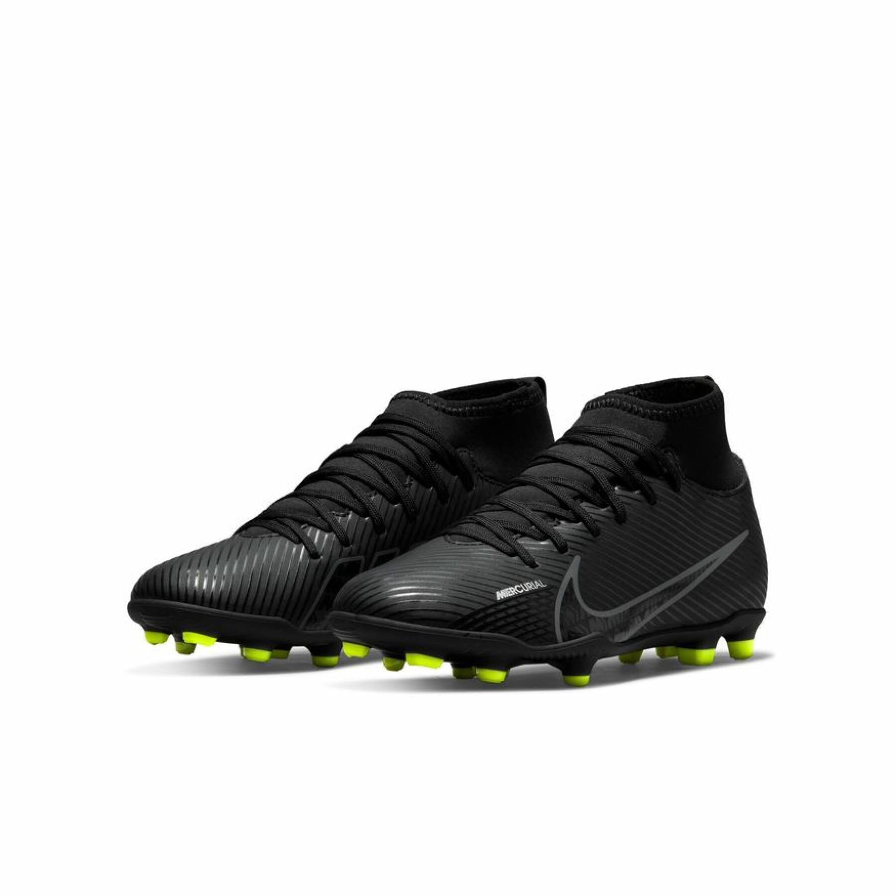 Children's soccer shoes Nike Mercurial Superfly 9 Club FG/MG - Shadow Black Pack