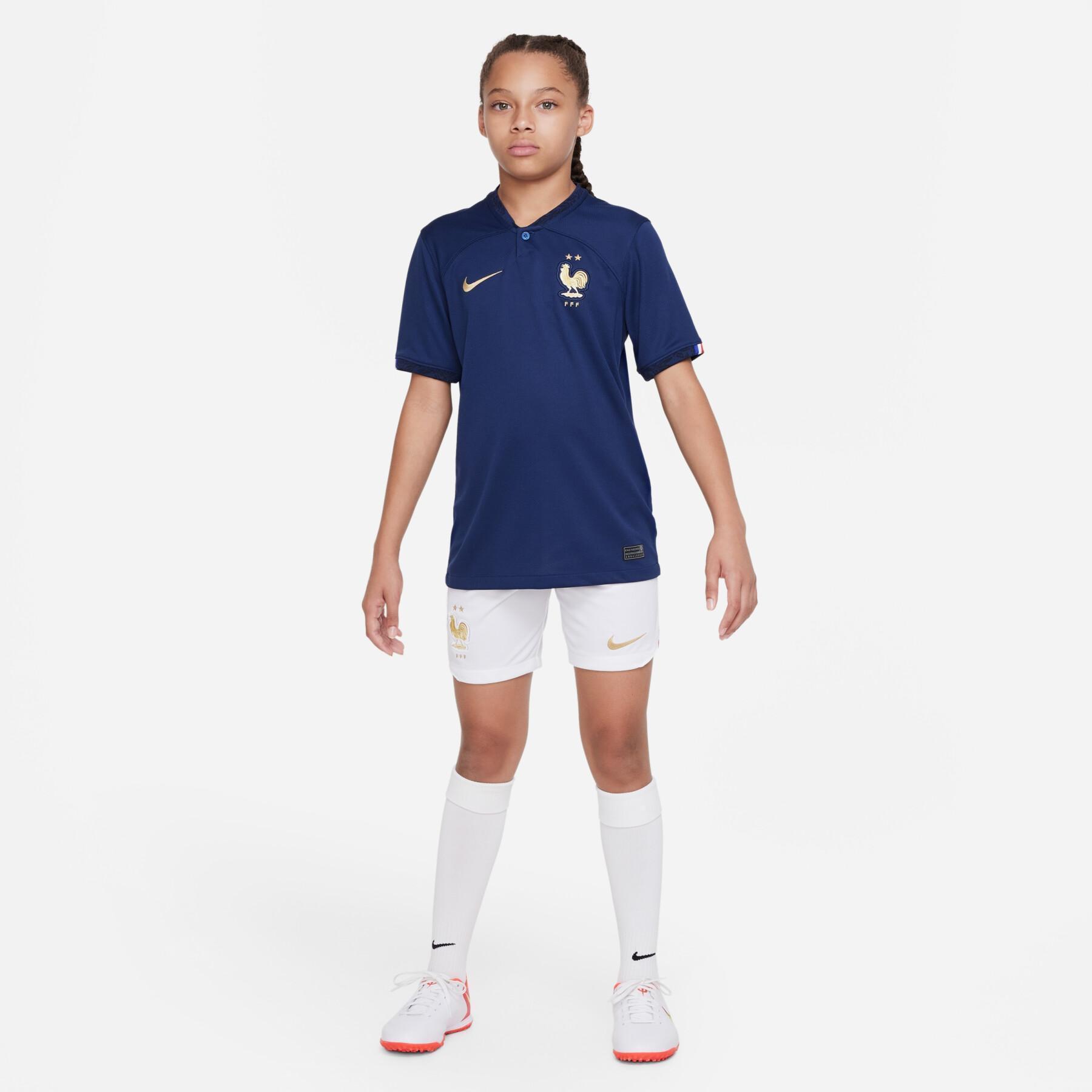 Home shorts child world cup 2022 France