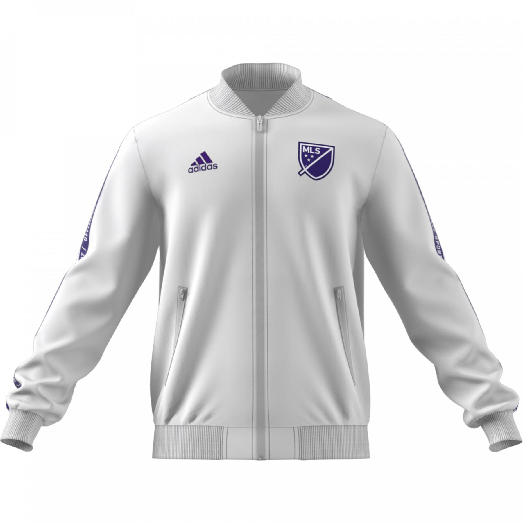 Men's adidas White 2019 MLS All-Star Game Anthem Full-Zip Jacket
