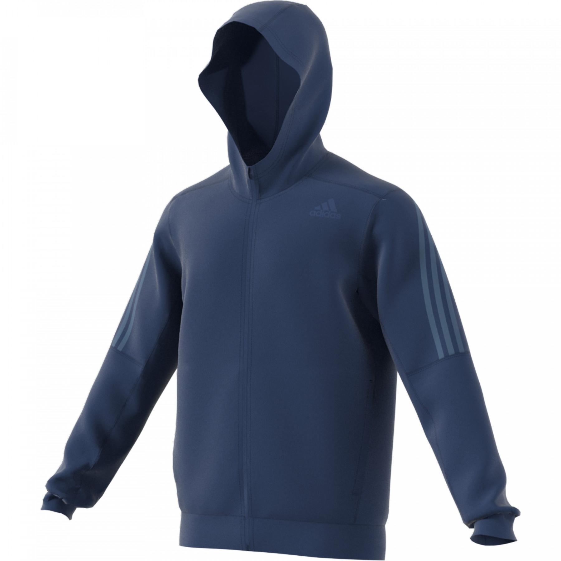 Hooded sweatshirt adidas Aeroready 3-Bandes Cold Weather Knit