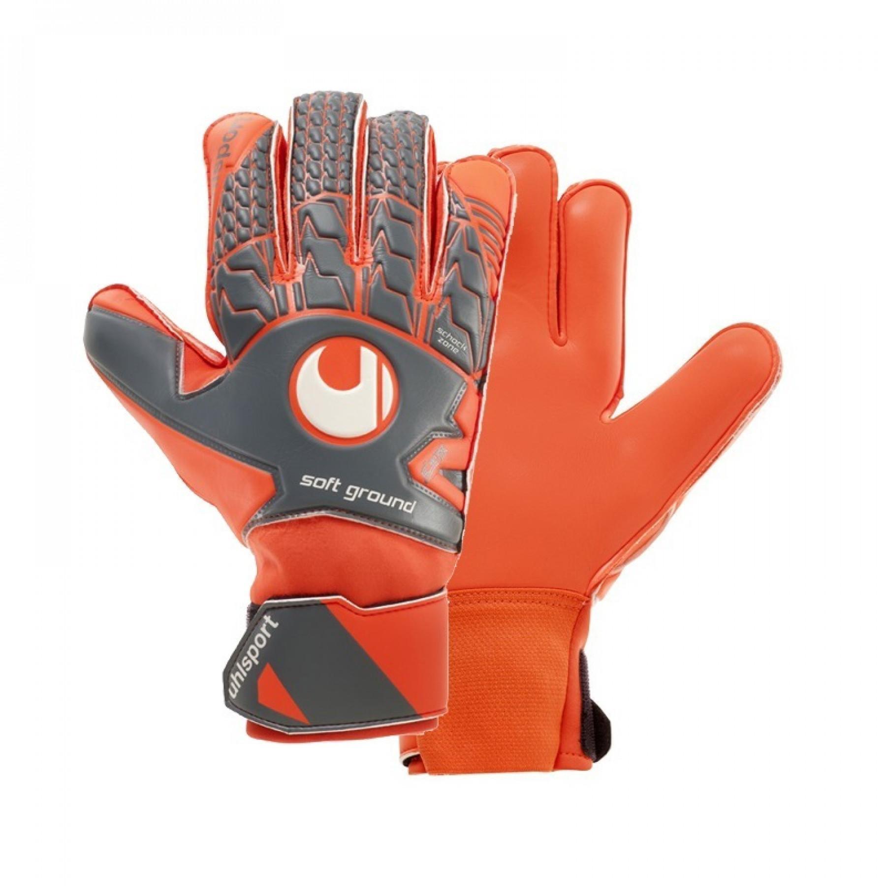 Goalkeeper gloves Uhlsport Aerored Soft Pro