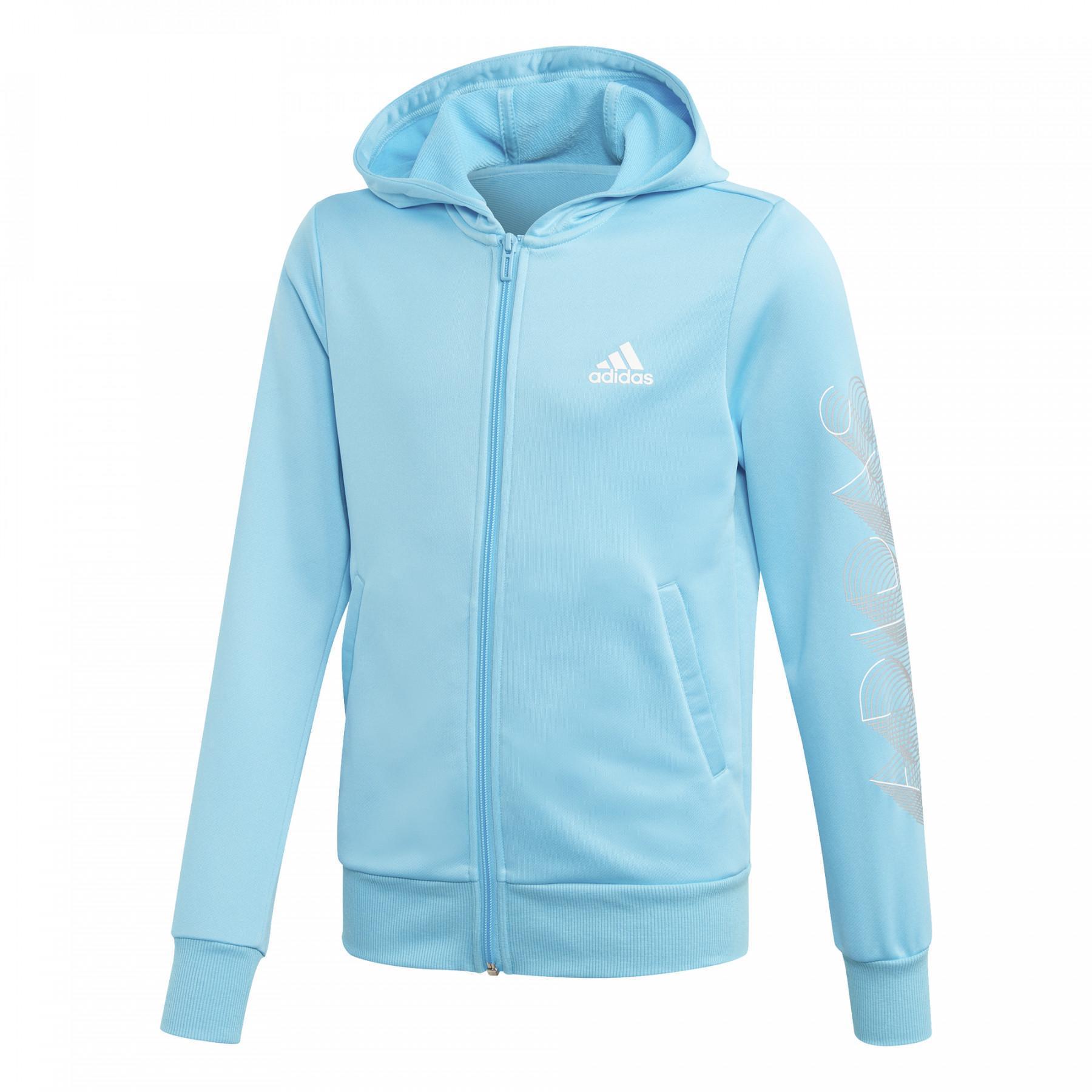 Children's tracksuit adidas Hooded Polyester