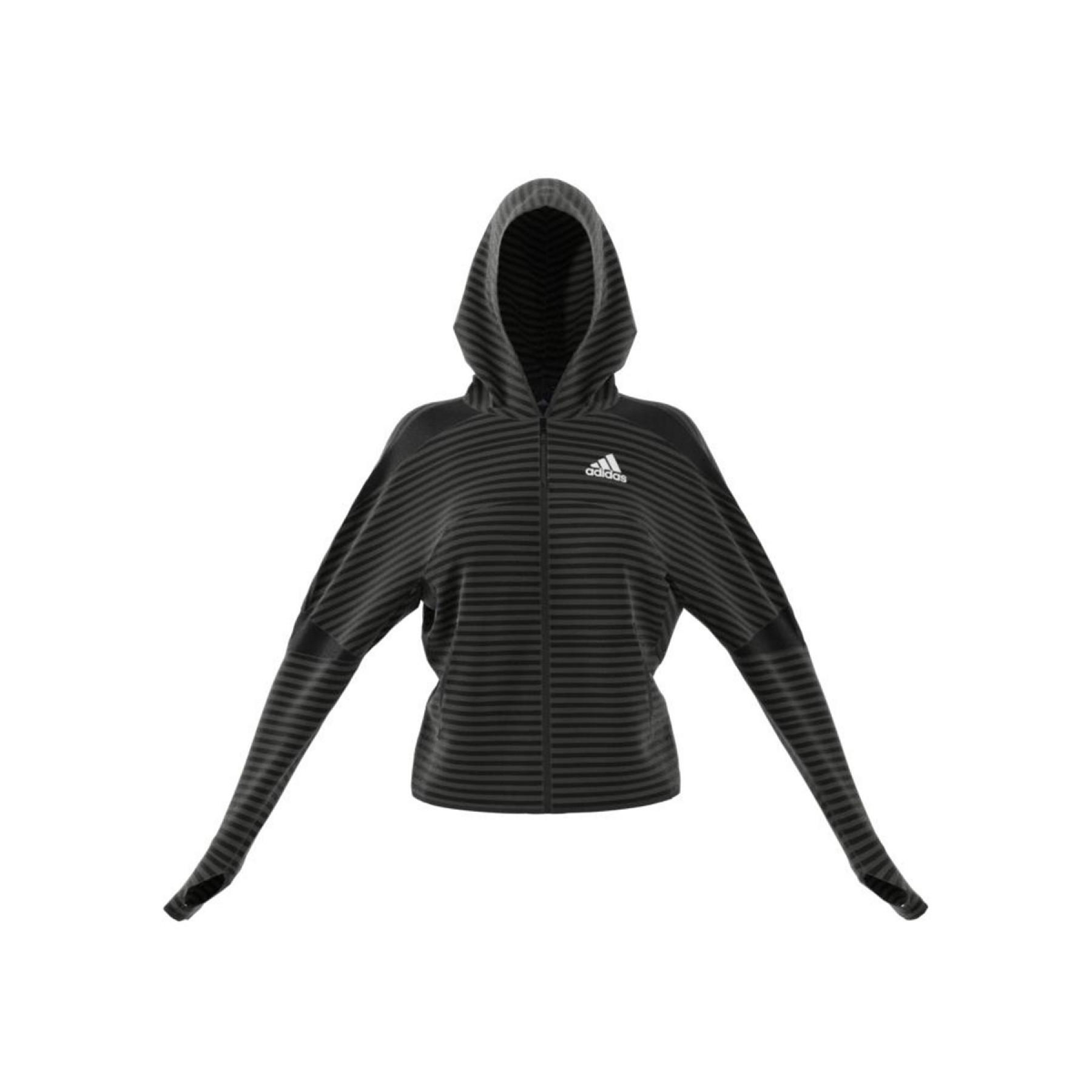 Women's hooded sweatshirt adidas Z.N.E. Allover-Print