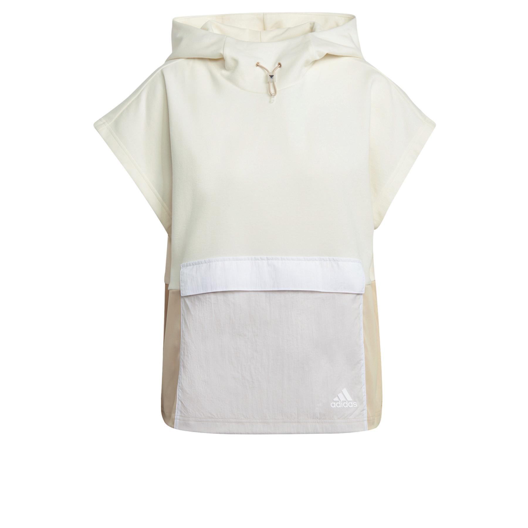 Women's short hooded sweatshirt adidas Womens Summer Pack -Sleeve