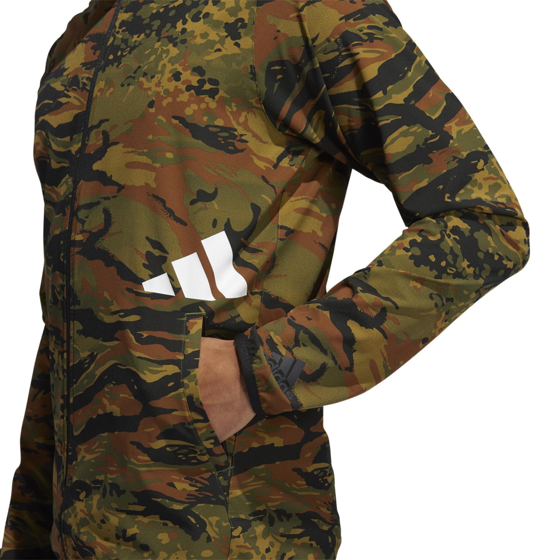 Hooded sweatshirt adidas FreeLift Camouflage Training
