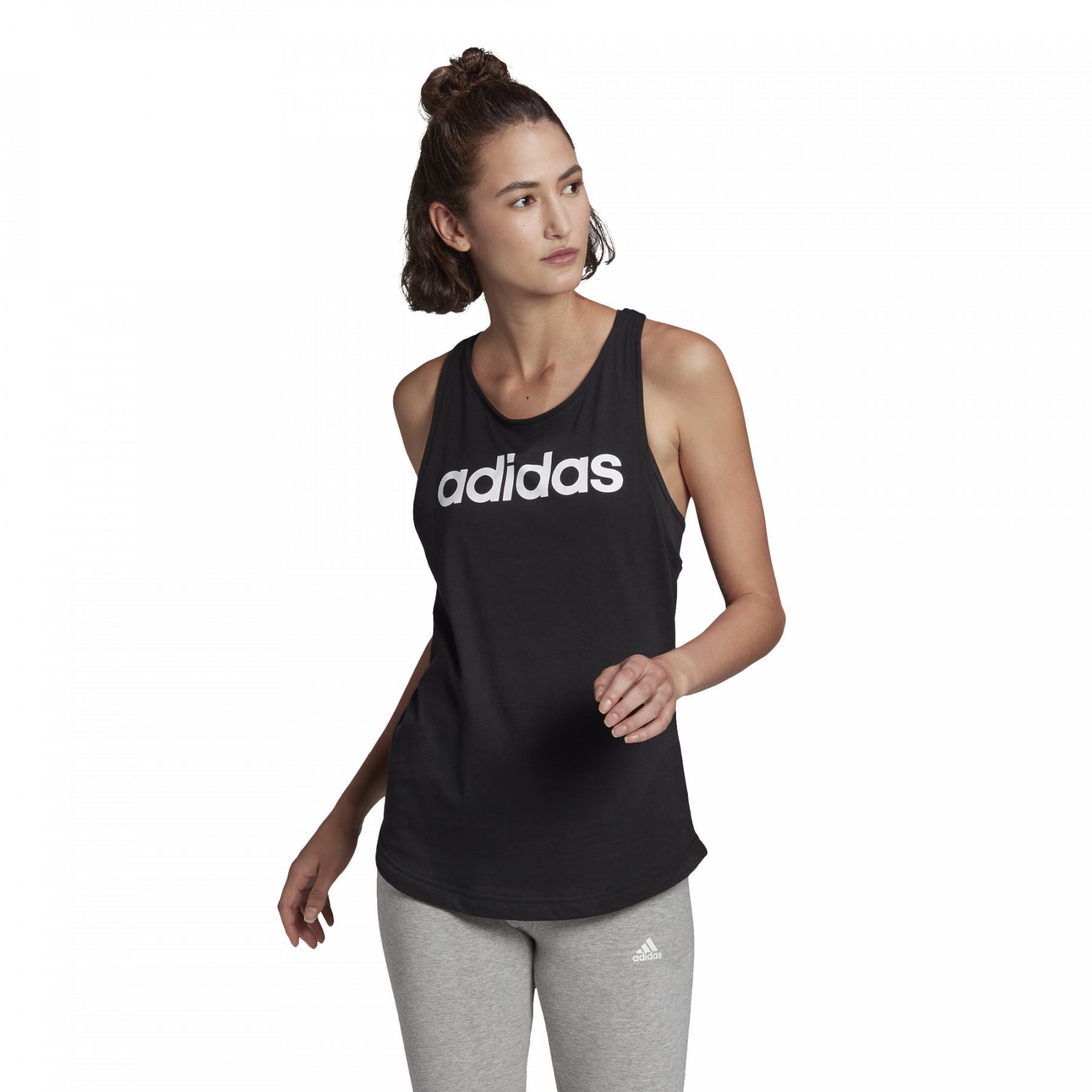 adidas Essentials Loose Logo Tank Top - White | Women's Softball | adidas US