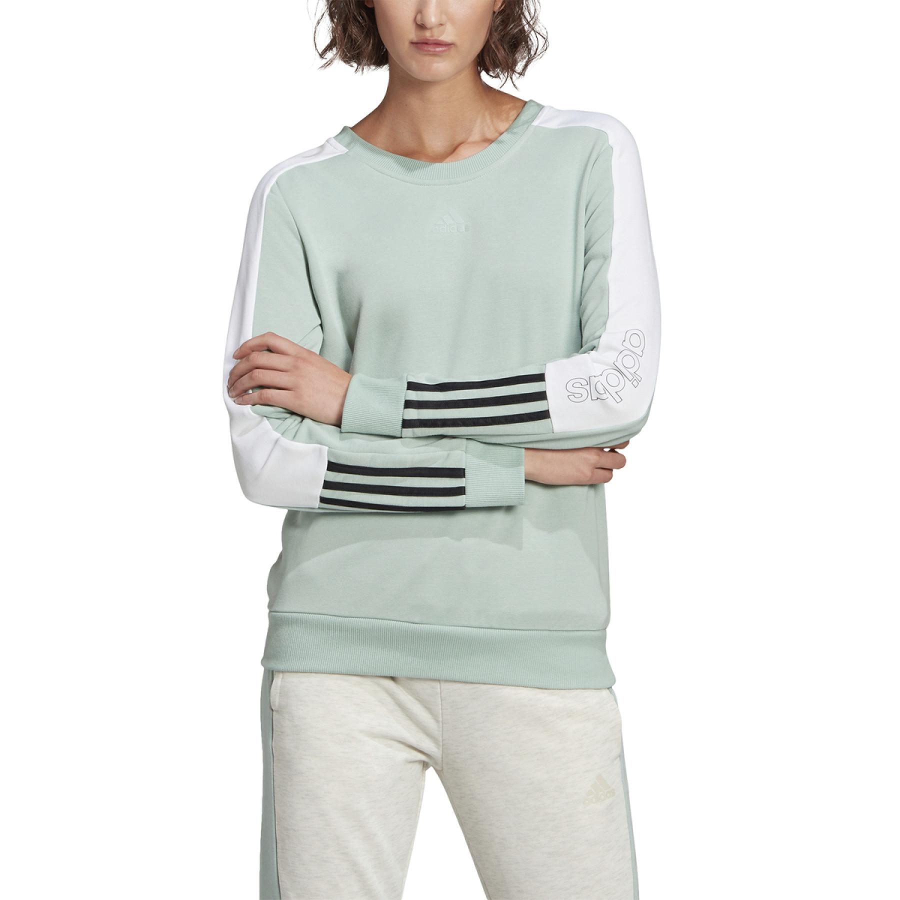 Sweatshirt woman adidas Essentials Logo Colorblock