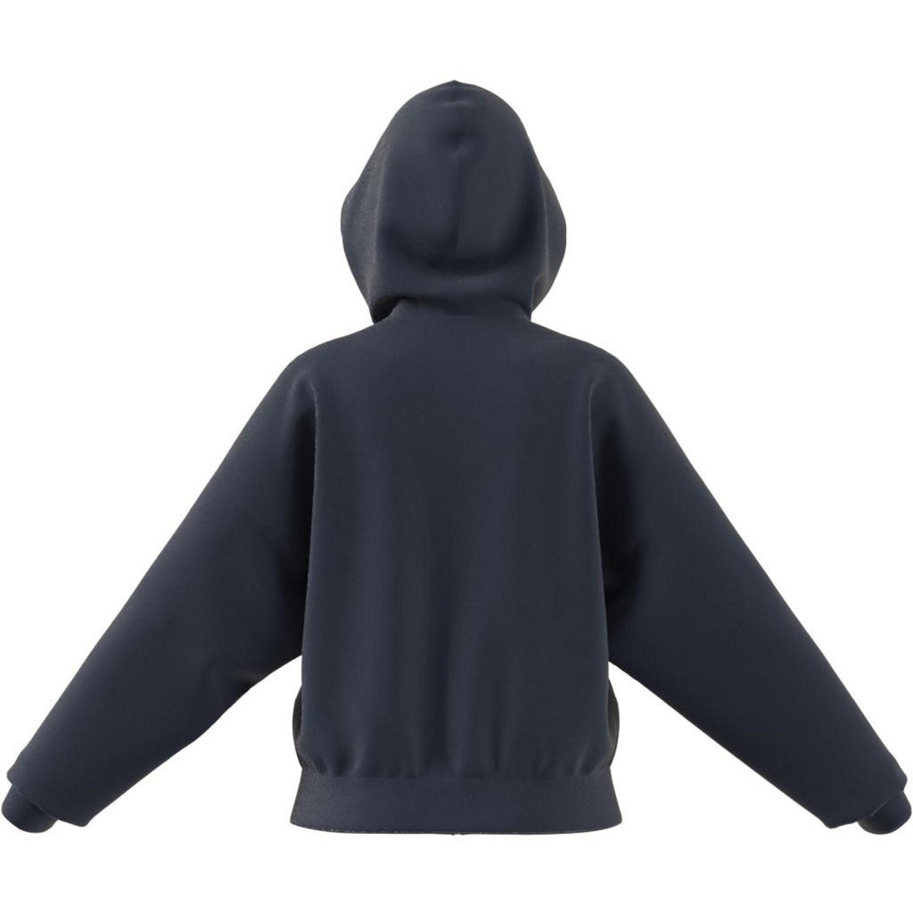 Women's zip-up hoodie adidas Essentials Cut 3-Bandes