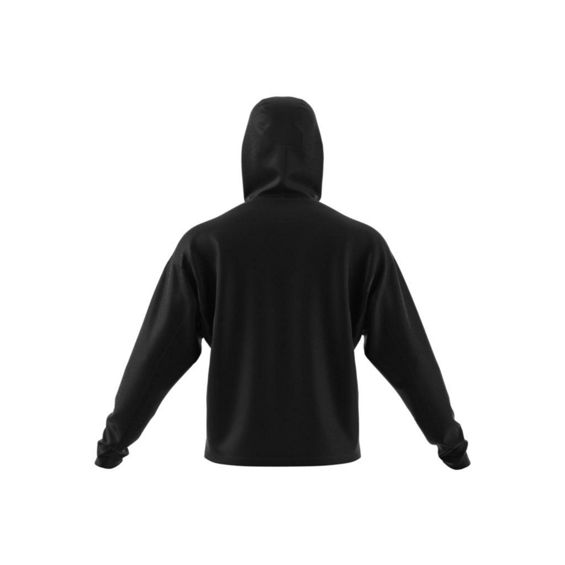 Hooded sweatshirt adidas Studio Tech Full-Zip