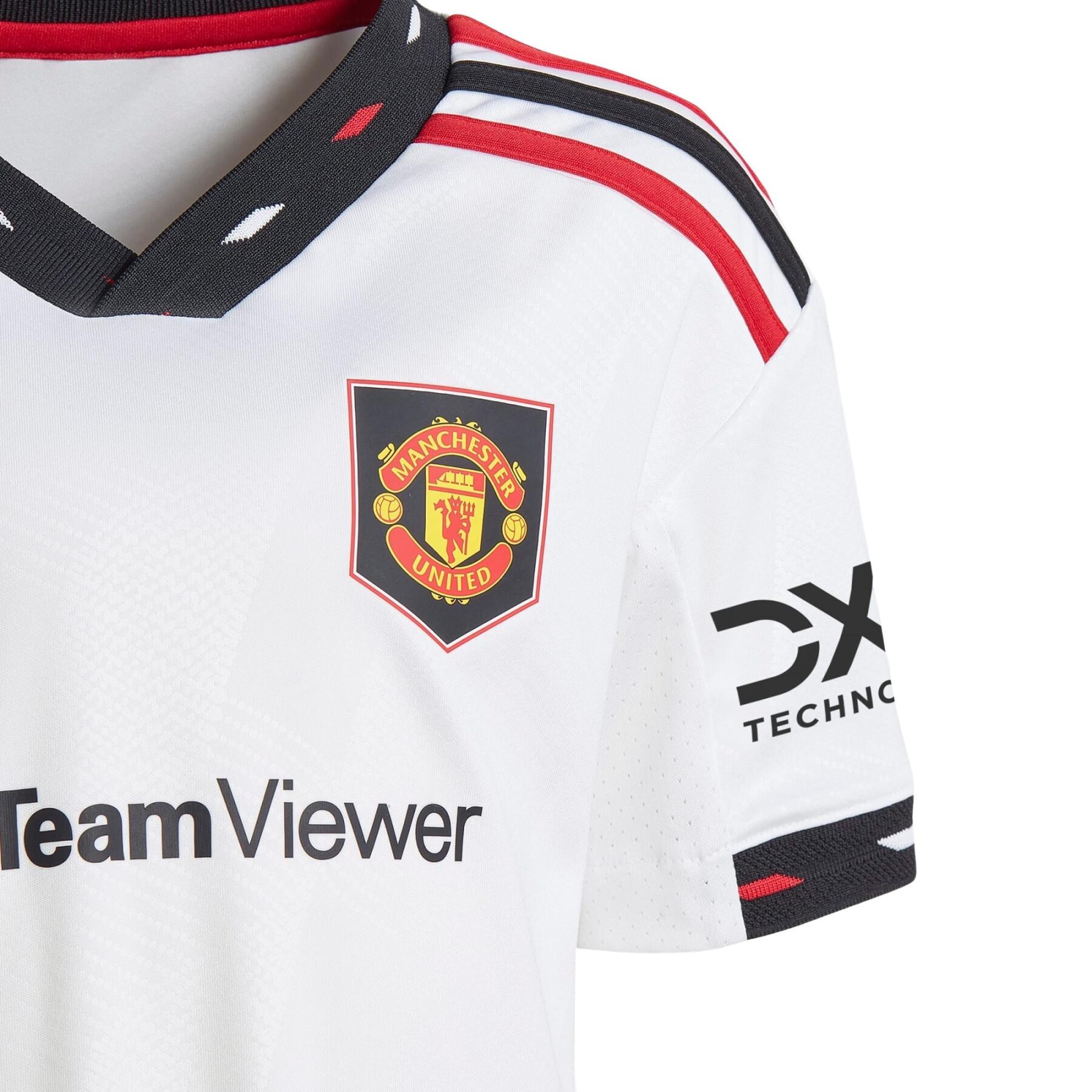 Mini away kit for children Manchester United 2022/23