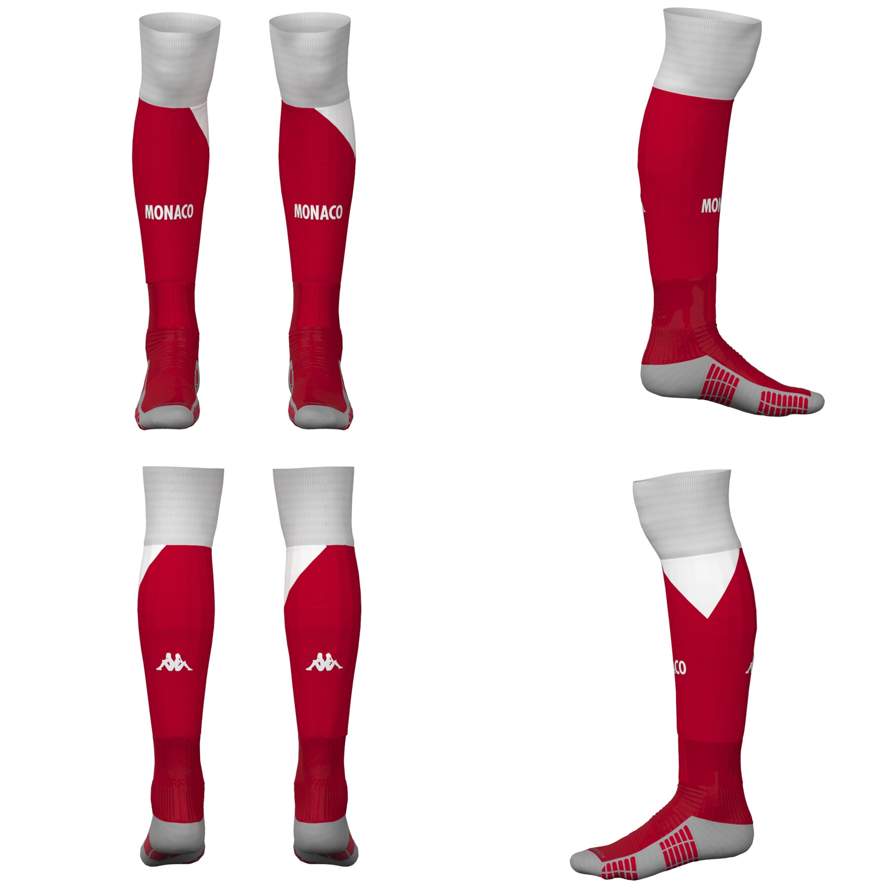Children's socks AS Monaco Kombat Spark Pro 2022/23