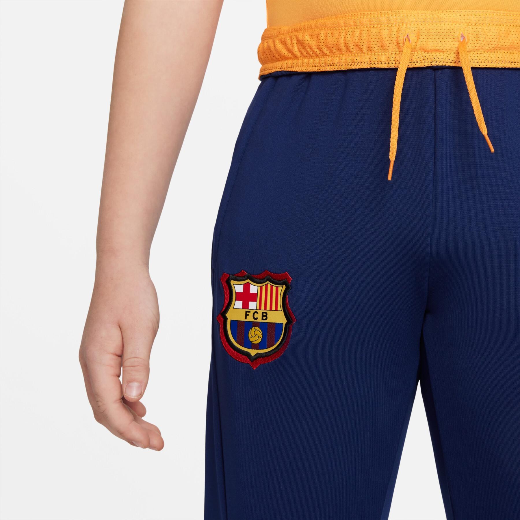 Children's training pants FC Barcelone Strike 2021/22