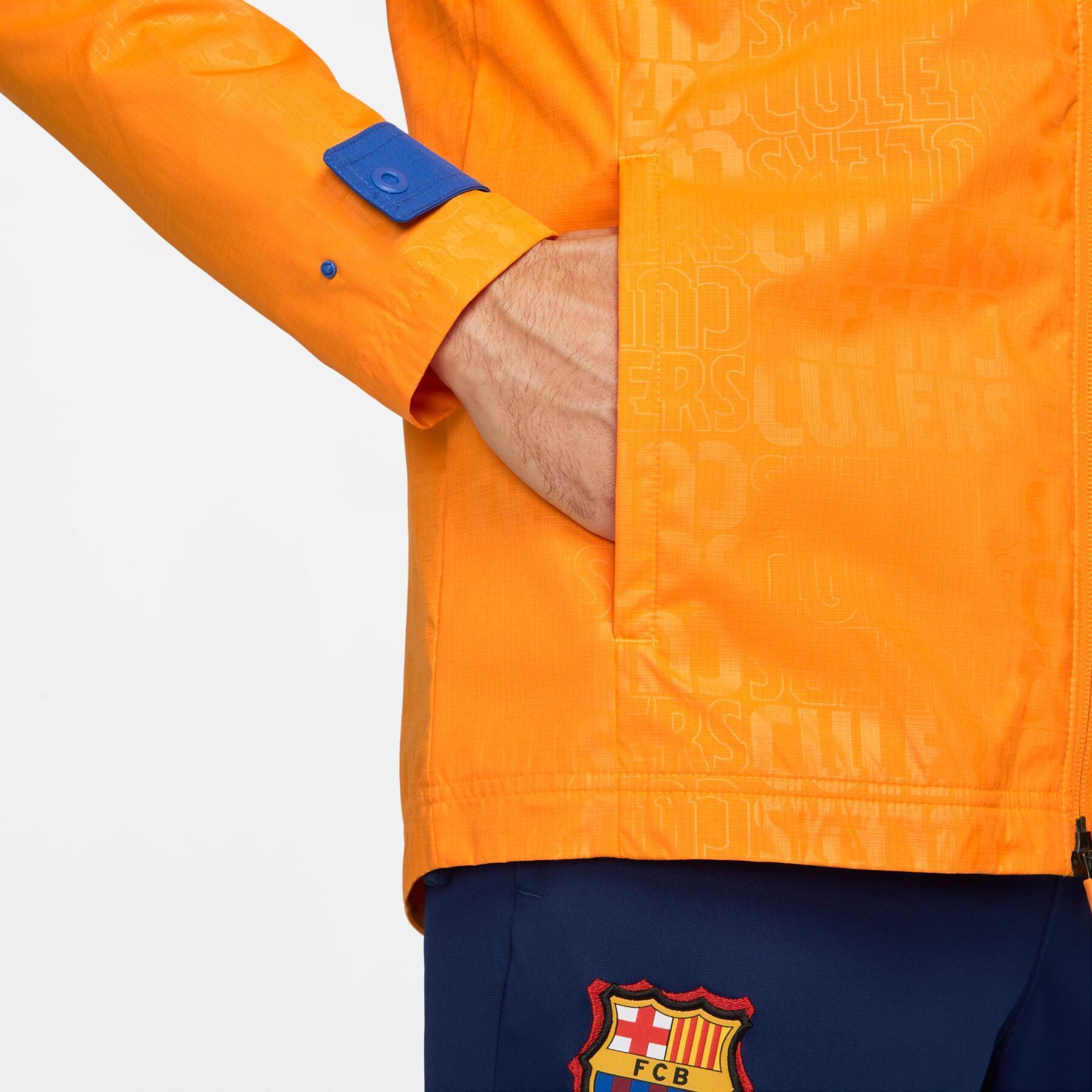 Waterproof jacket FC Barcelona 2021/22
