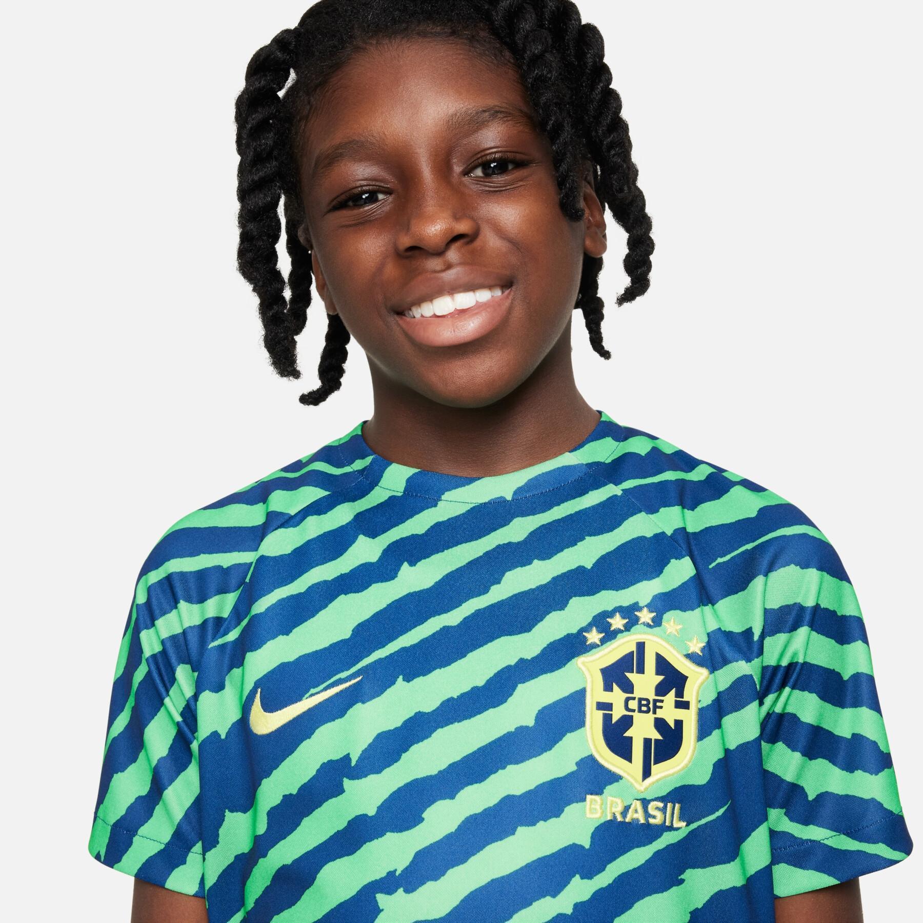 World Cup 2022 children's prematch jersey Brésil