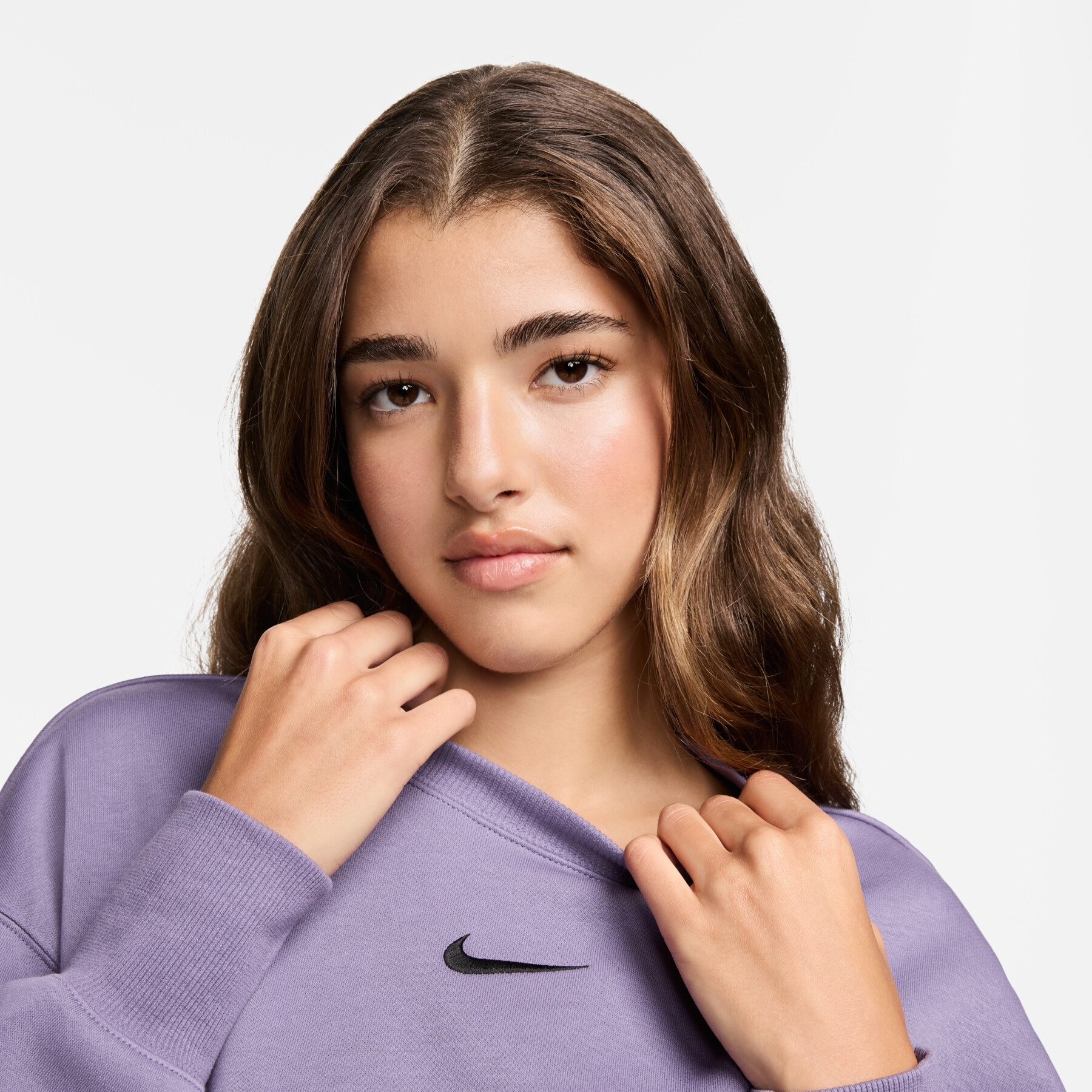 Sweatshirt round neck woman Nike Phoenix Fleece