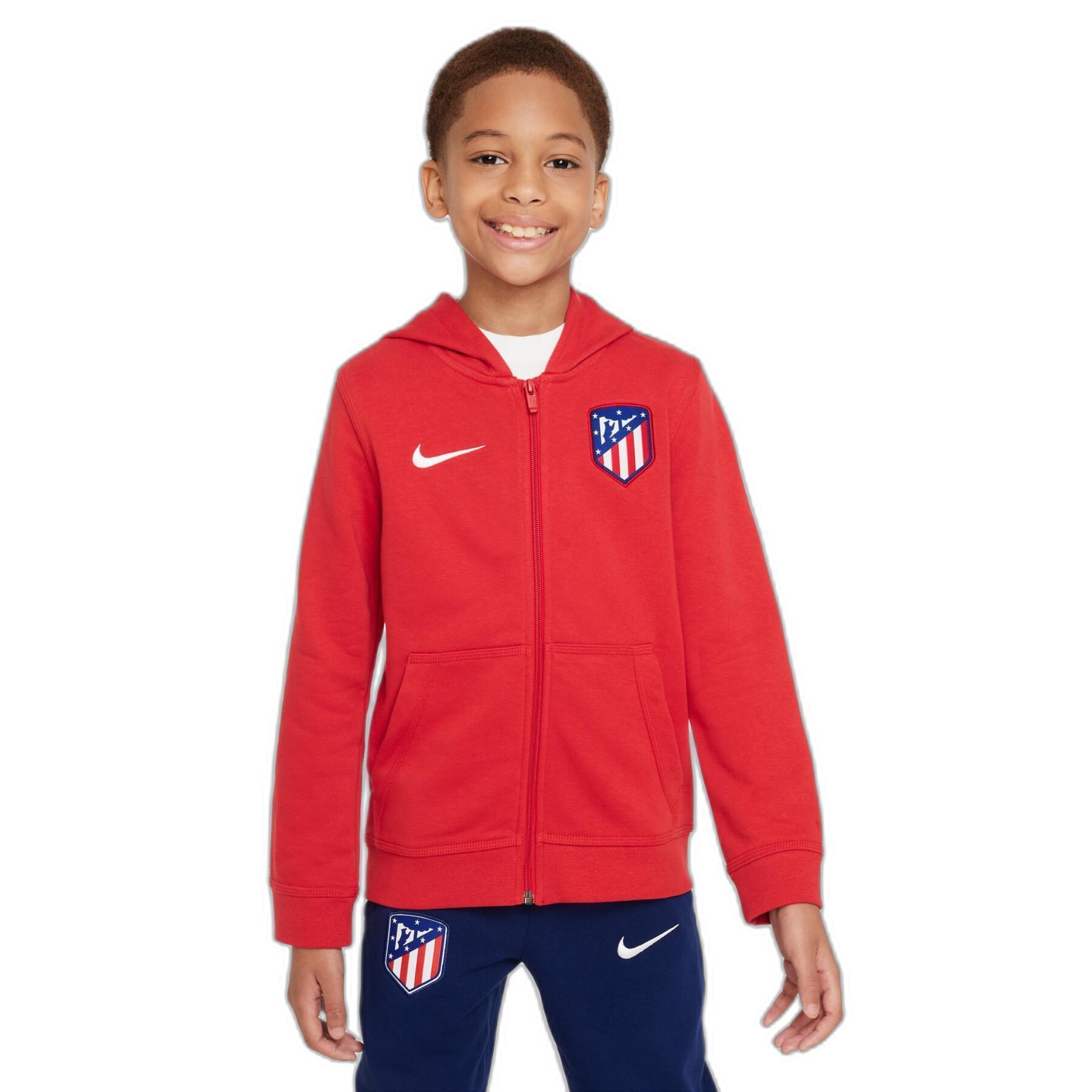 Children's zip-up tracksuit jacket Atlético Madrid FT Club 2023/24