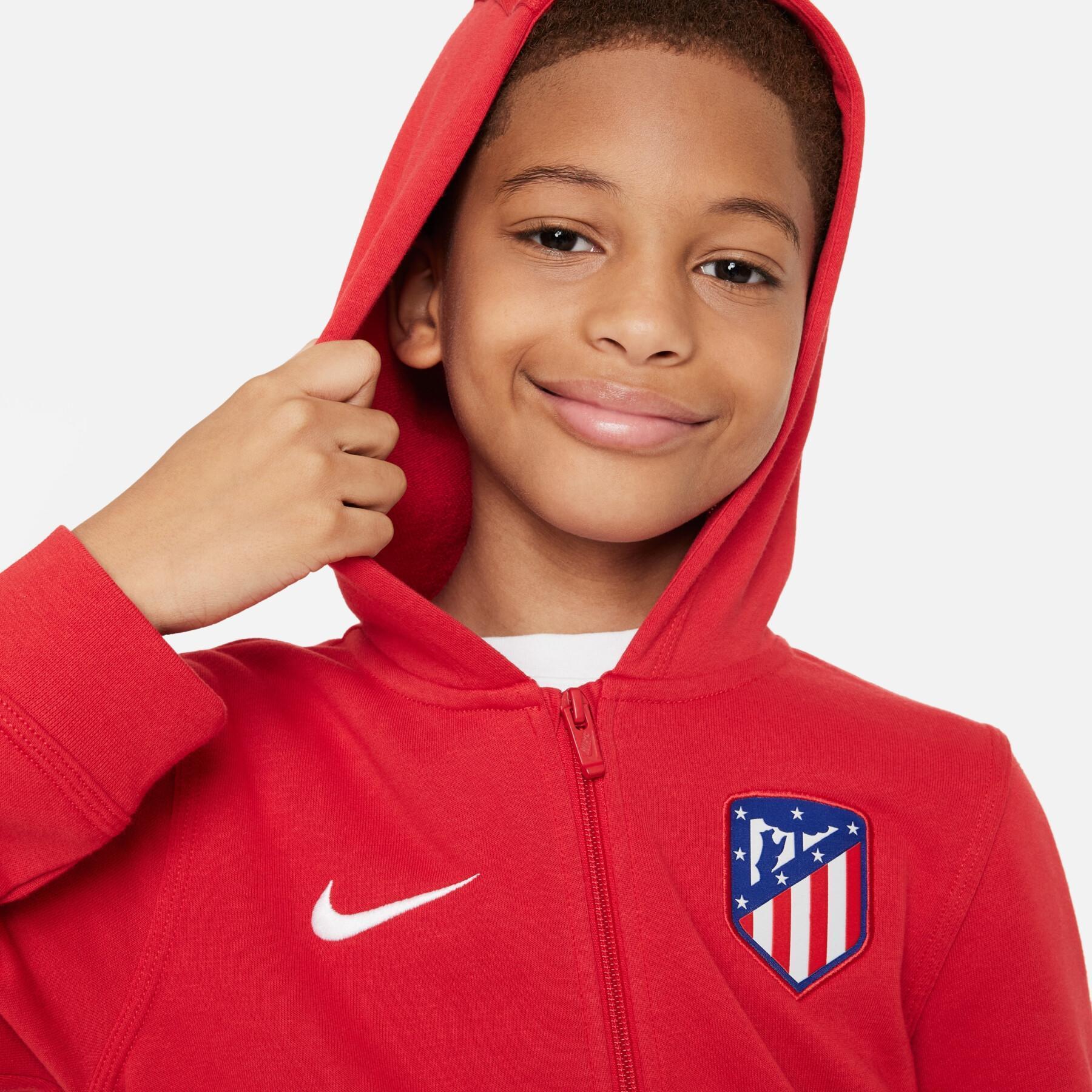 Children's zip-up tracksuit jacket Atlético Madrid FT Club 2023/24