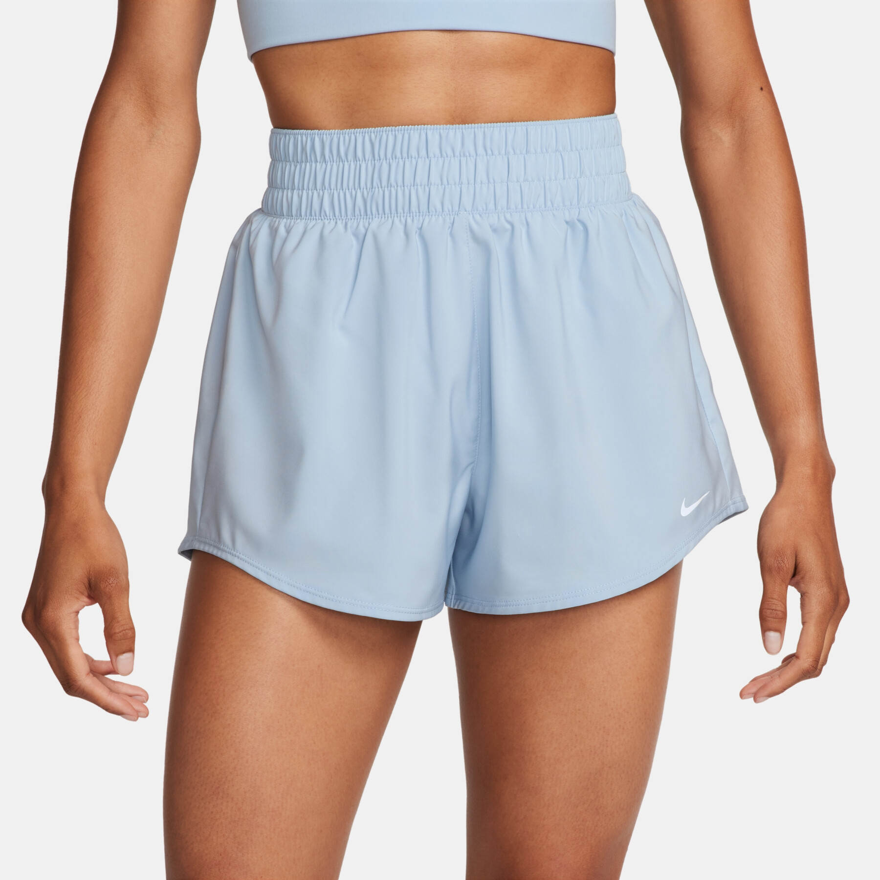 Women's high-waisted shorts with integrated undershort Nike One Dri-FIT