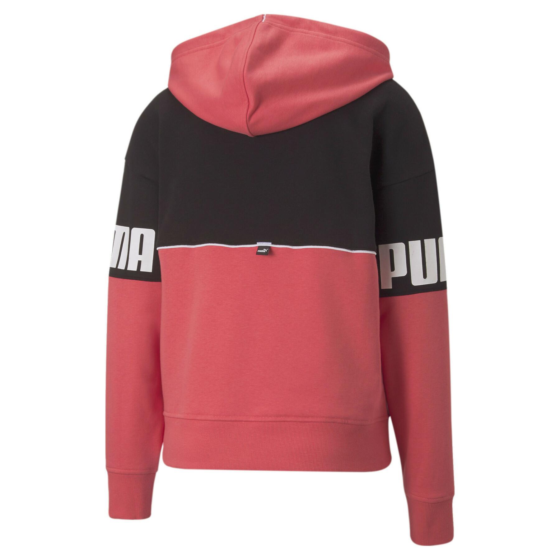 Women's hooded sweatshirt Puma Power Colorblock TR