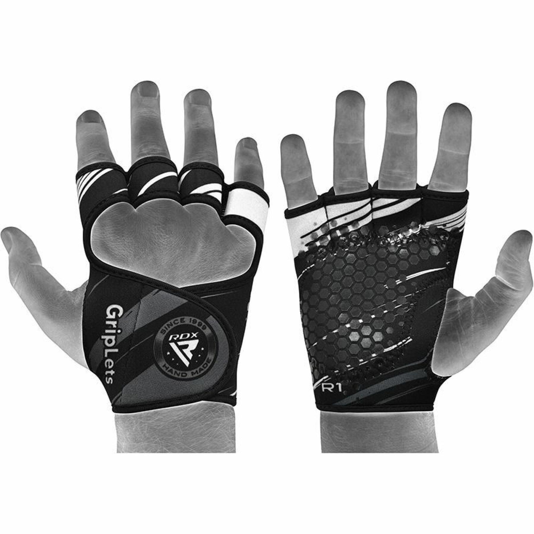 Short strap weightlifting gloves RDX R1