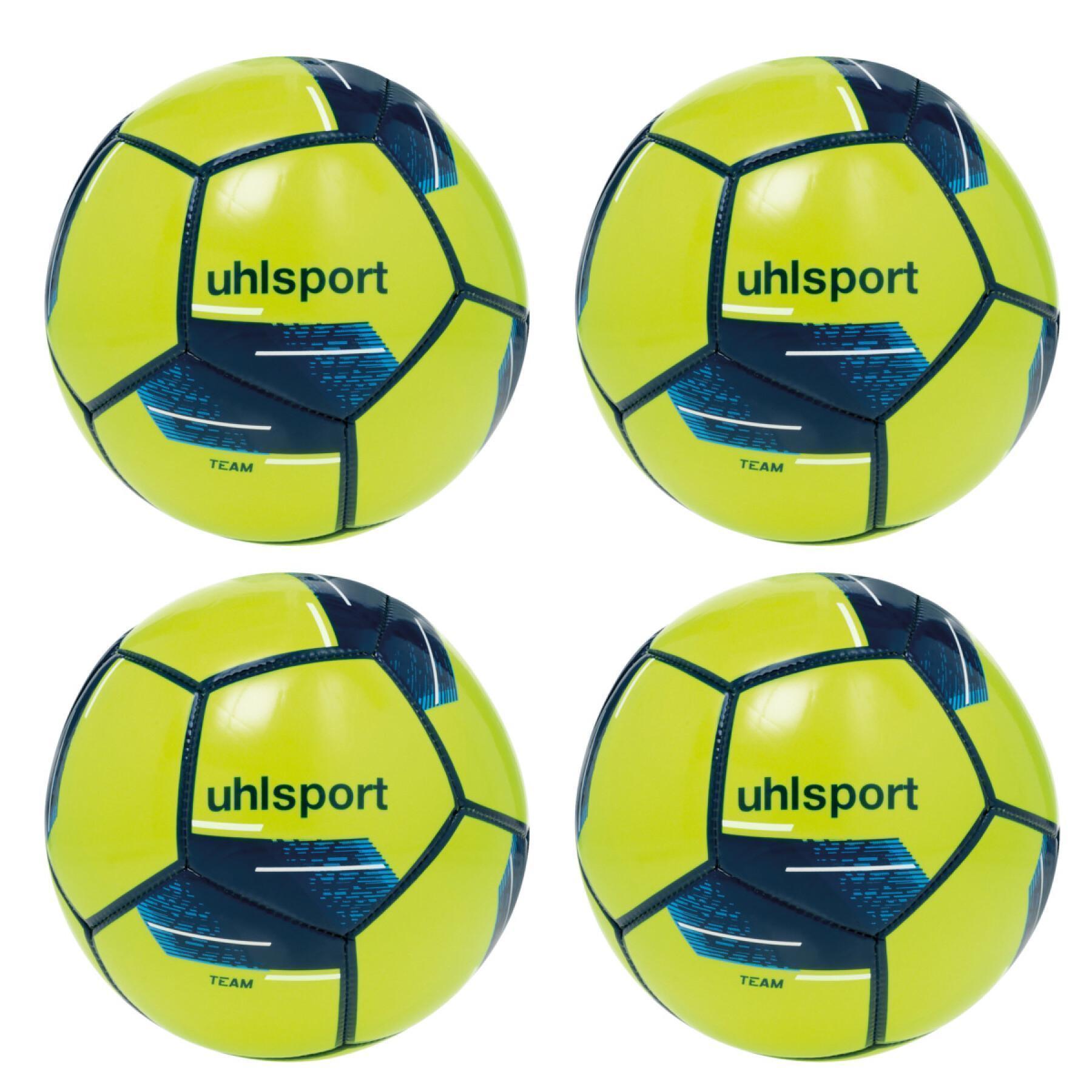 Set of 4 Uhlsport Balls Uhlsport mini - Mini 3 - Soccer Footballs - Size Team