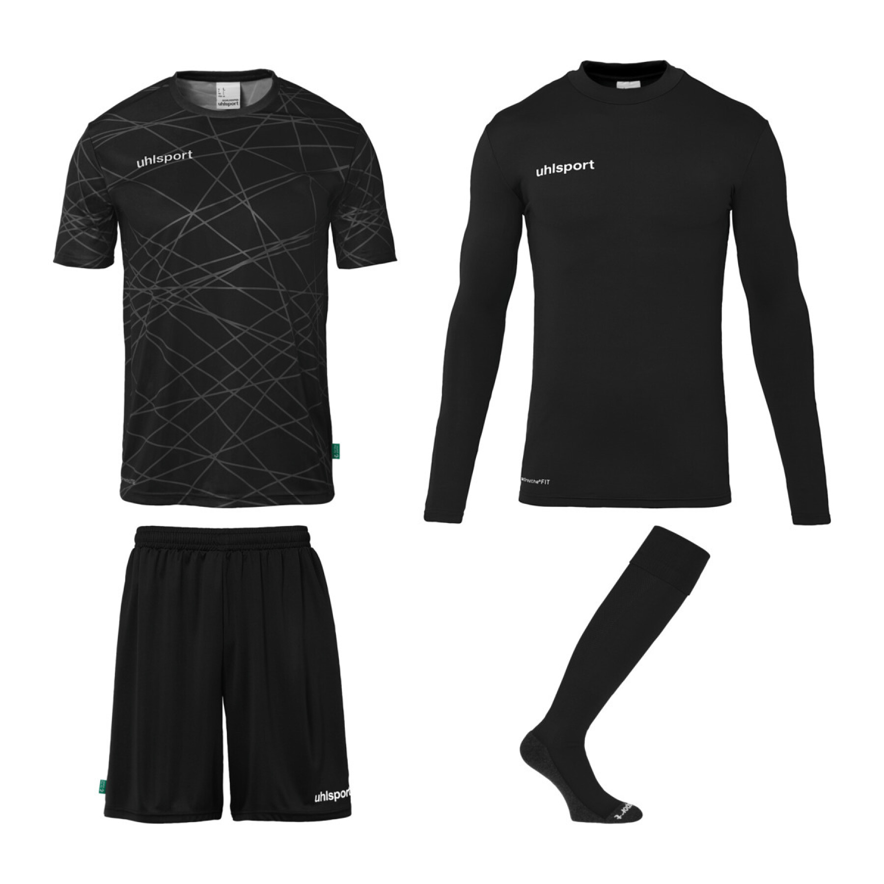 Children's goalkeeper jersey, shorts and socks set Uhlsport Prediction