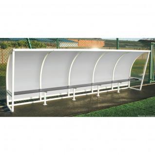Steel side shelter transparent 1.60m 3m Sporti France