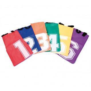 Set of 6 numbered bags for the children's sack race Sporti France